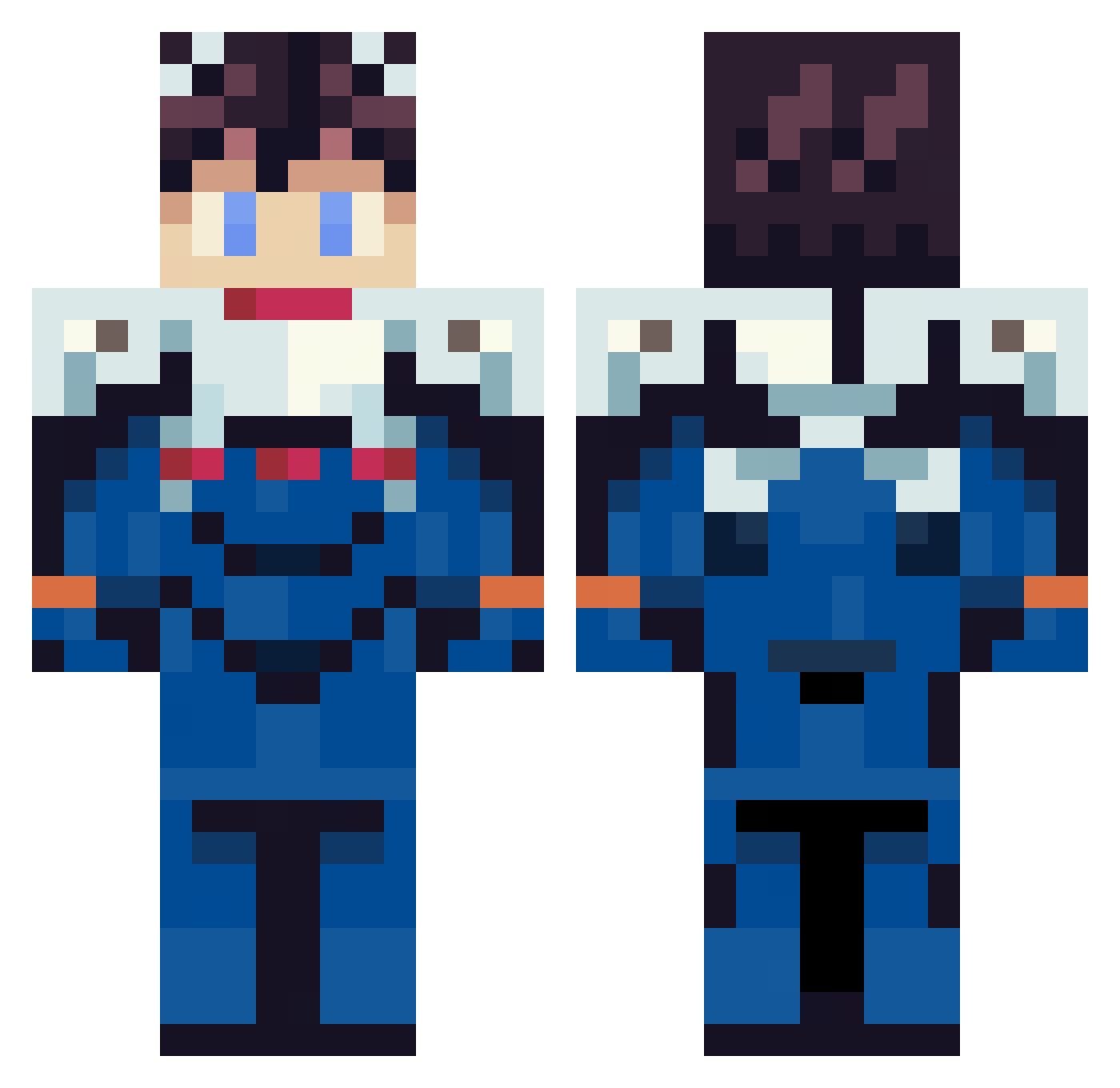 italiancavallo Minecraft skin, front and back view