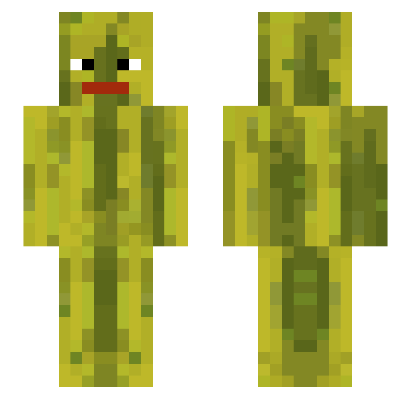 SpetnazAK Minecraft skin, front and back view