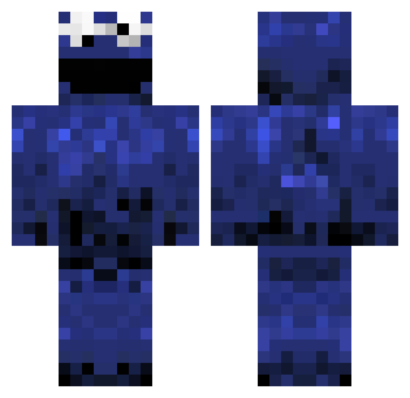 Cerynise88 Minecraft skin, front and back view