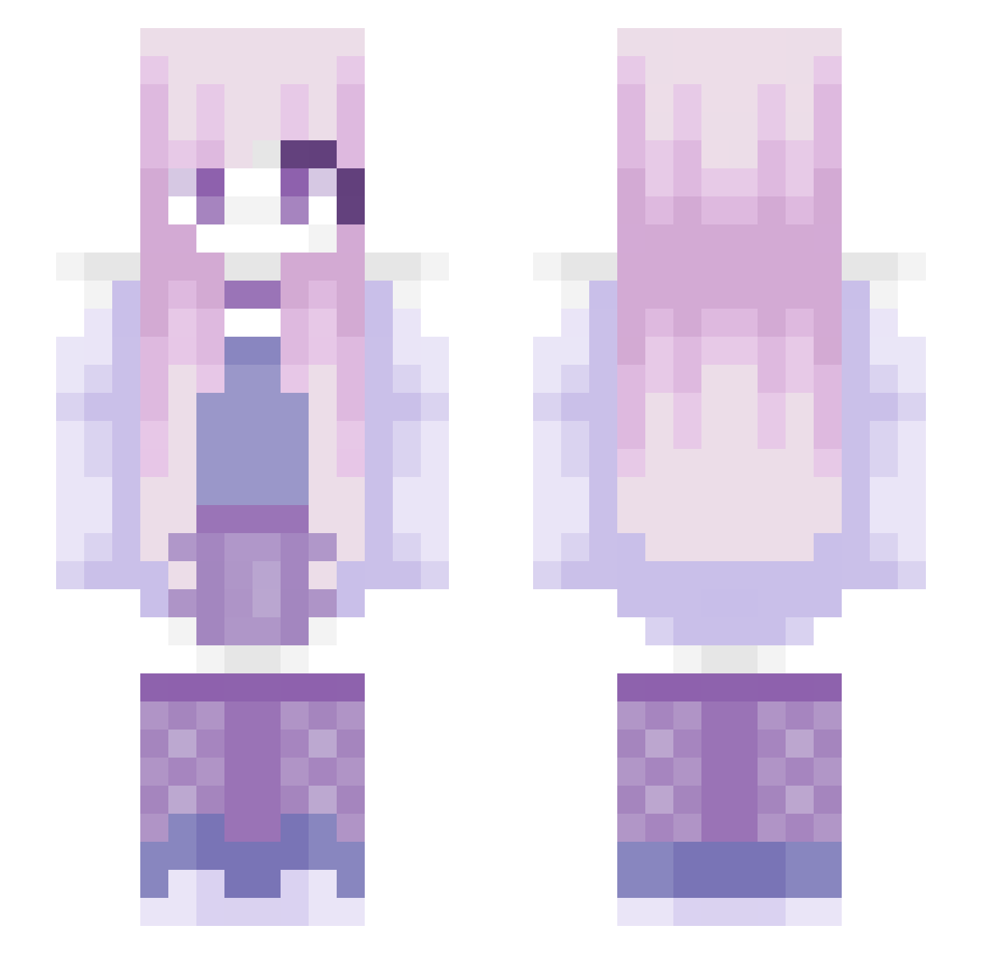 VictorXcraft Minecraft skin, front and back view