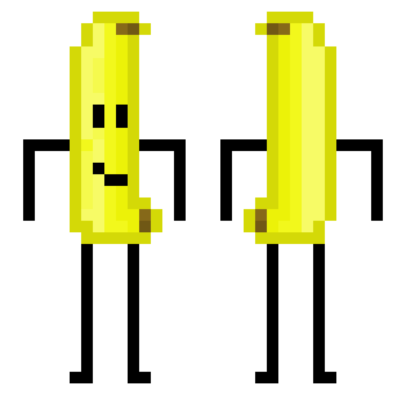 NuggetFork Minecraft skin, front and back view