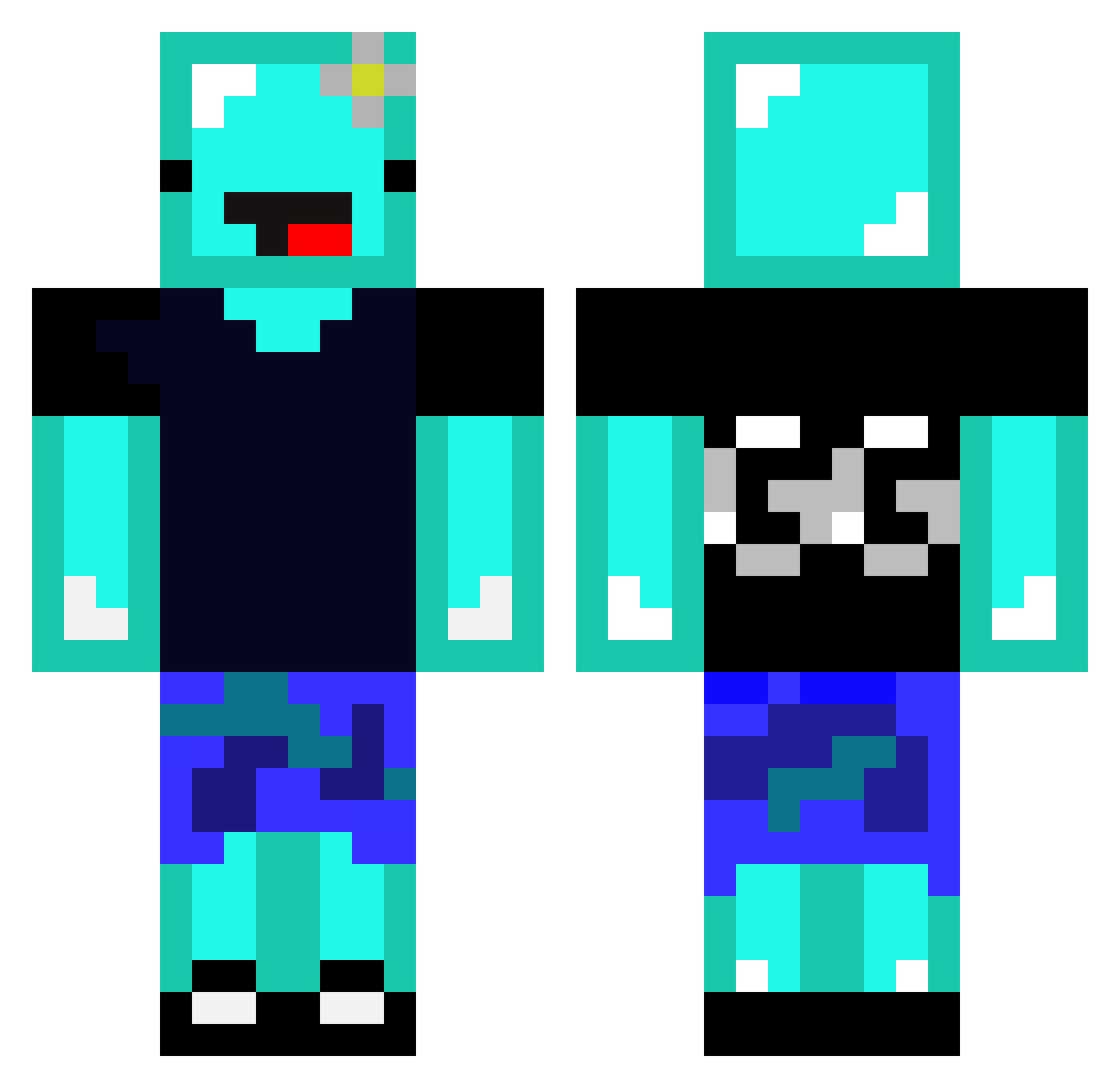 cool_noob Minecraft skin, front and back view