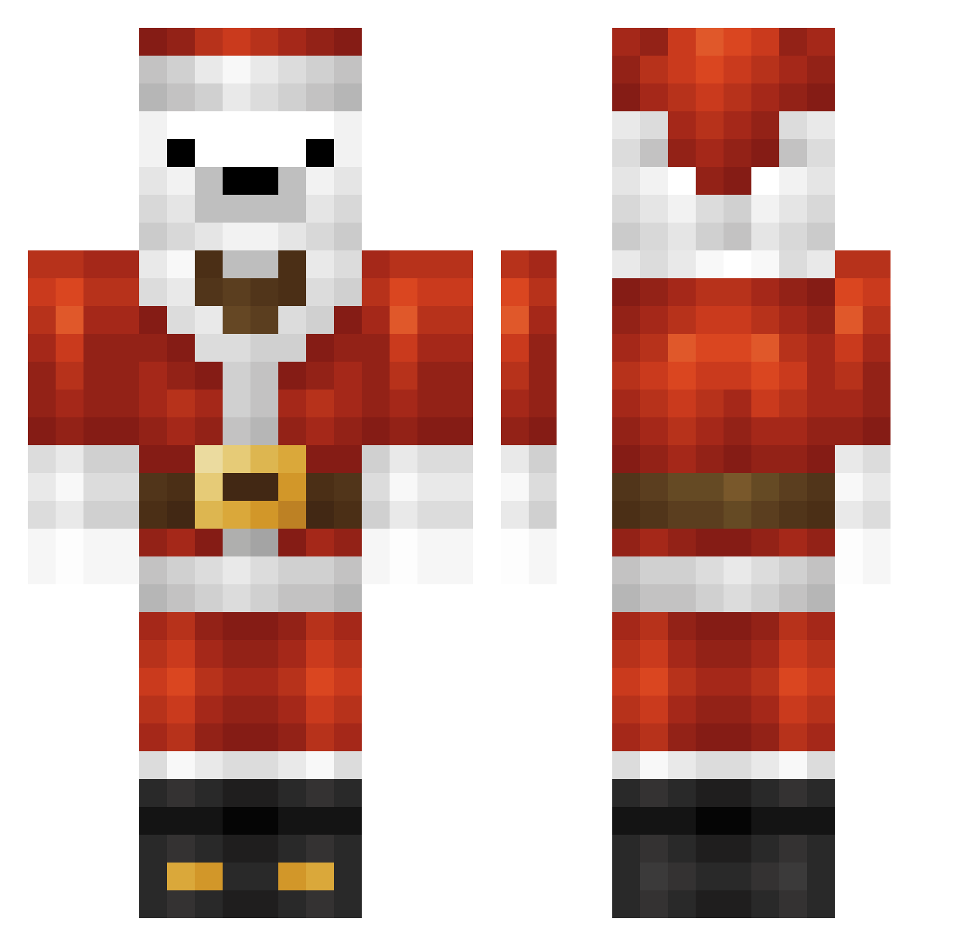 TStoks Minecraft skin, front and back view