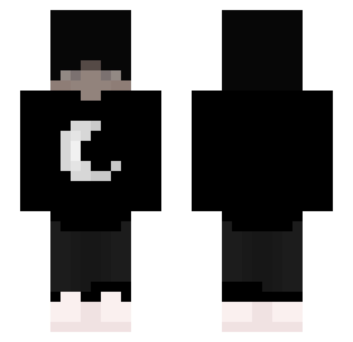 Tandemexe Minecraft skin, front and back view