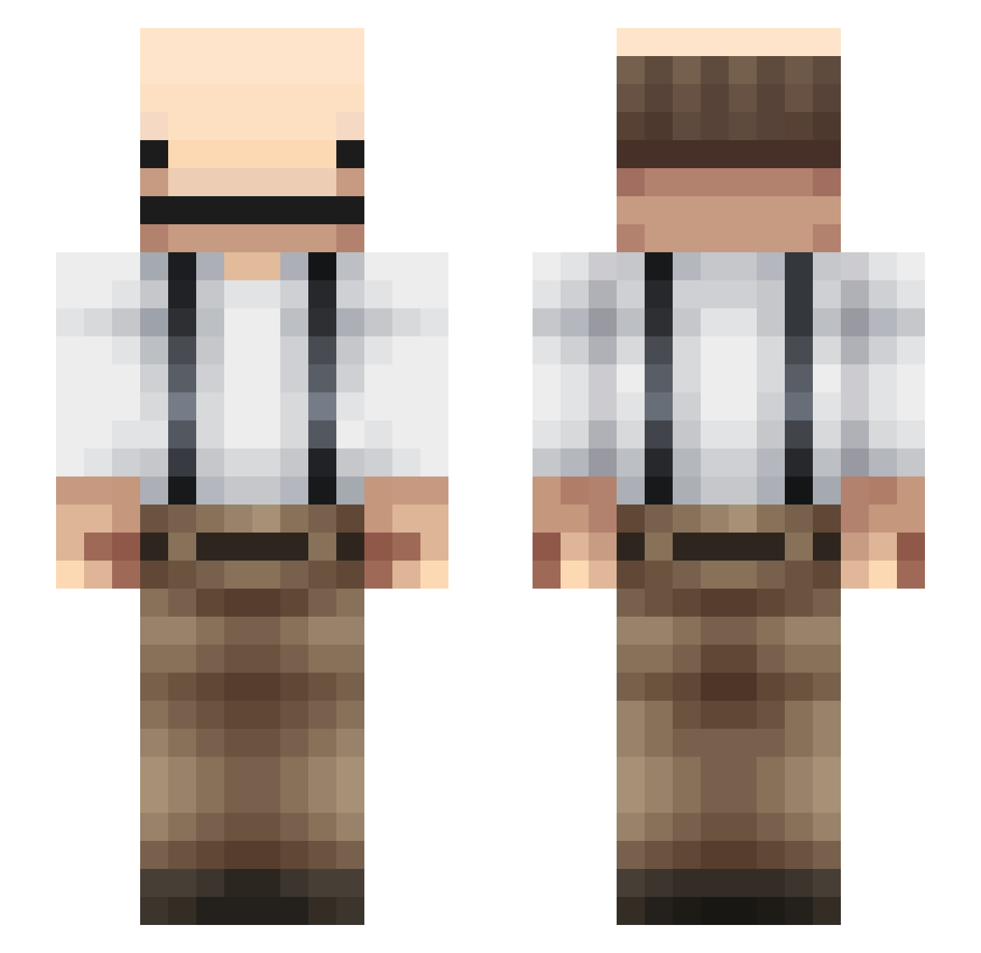 yourway637 Minecraft skin, front and back view