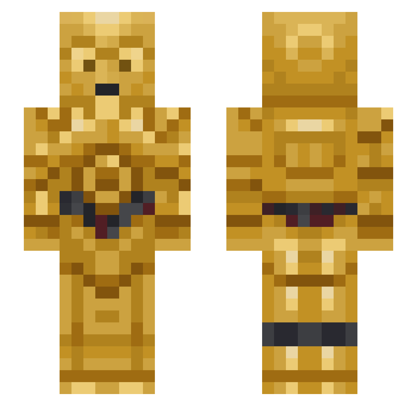 Mitchigo_007 Minecraft skin, front and back view