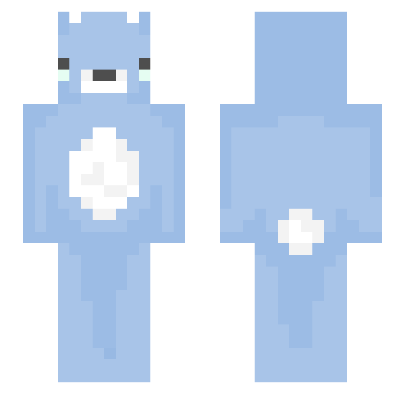 soooooooh Minecraft skin, front and back view