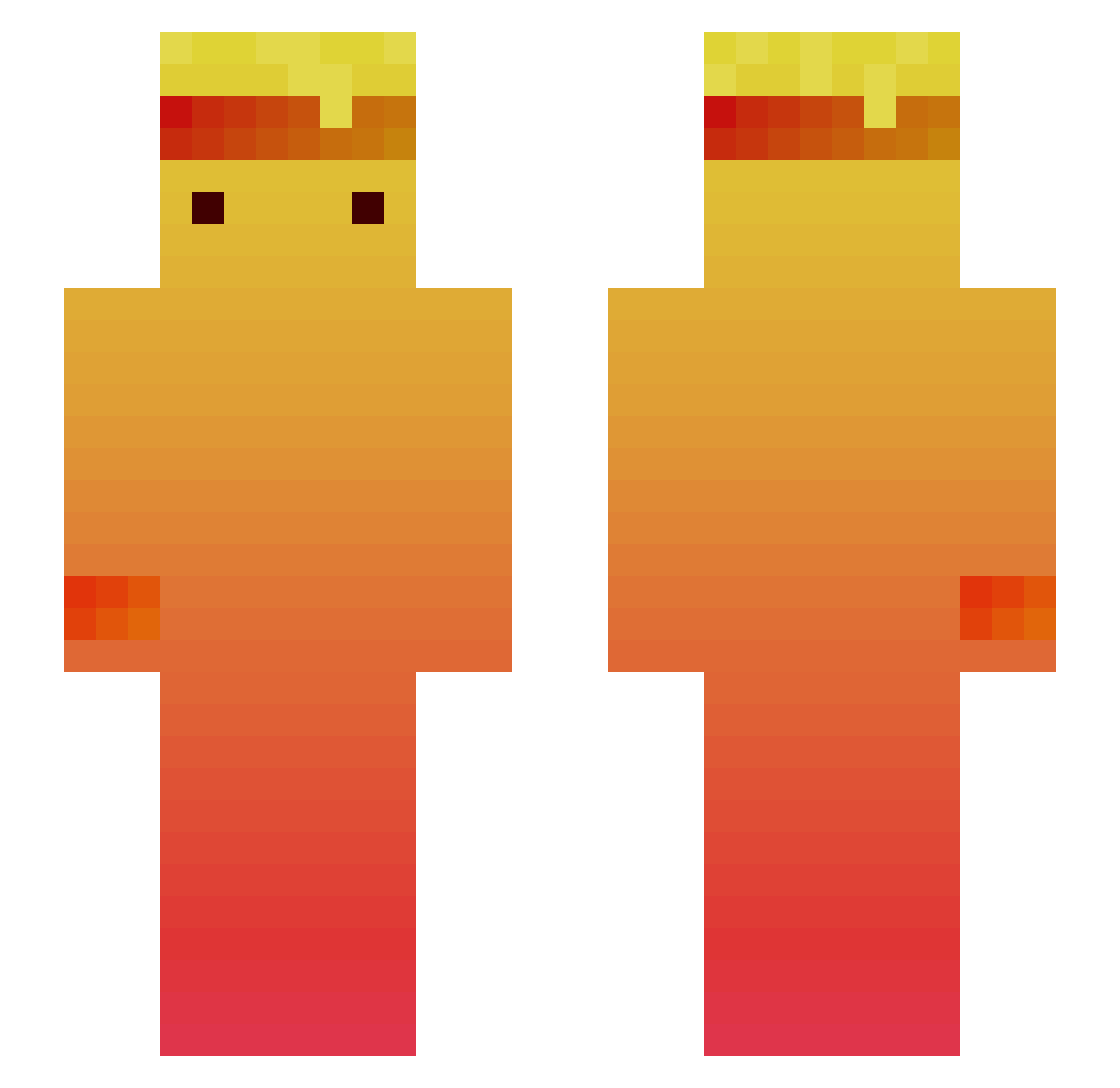 giogio_777 Minecraft skin, front and back view