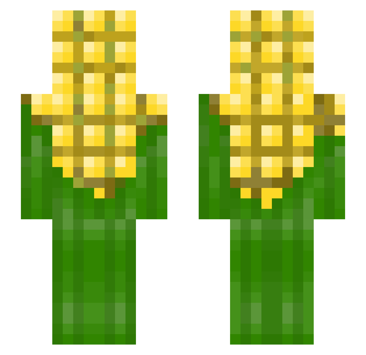 COB_MAN Minecraft skin, front and back view