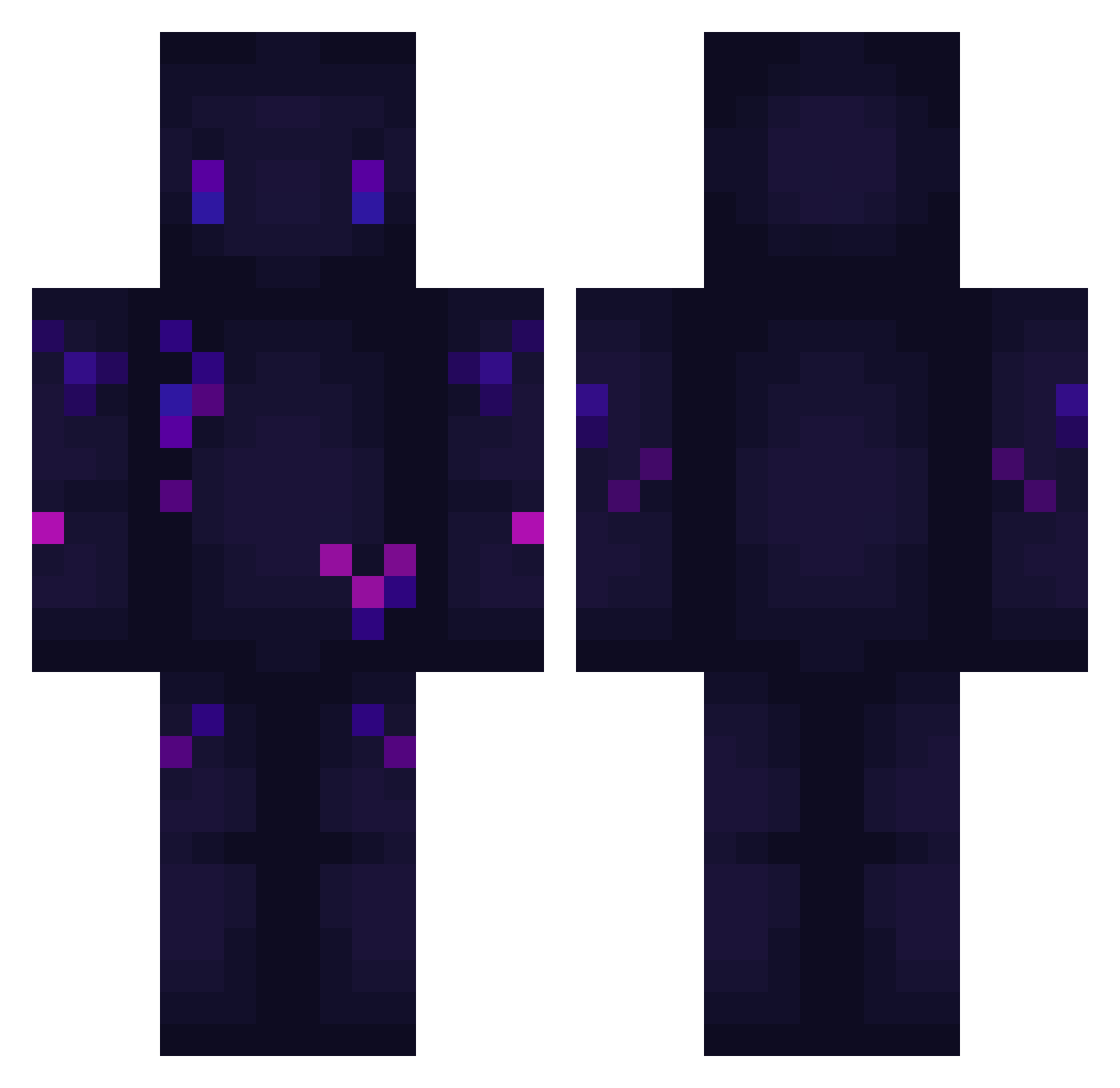 raveioAsQjlC Minecraft skin, front and back view