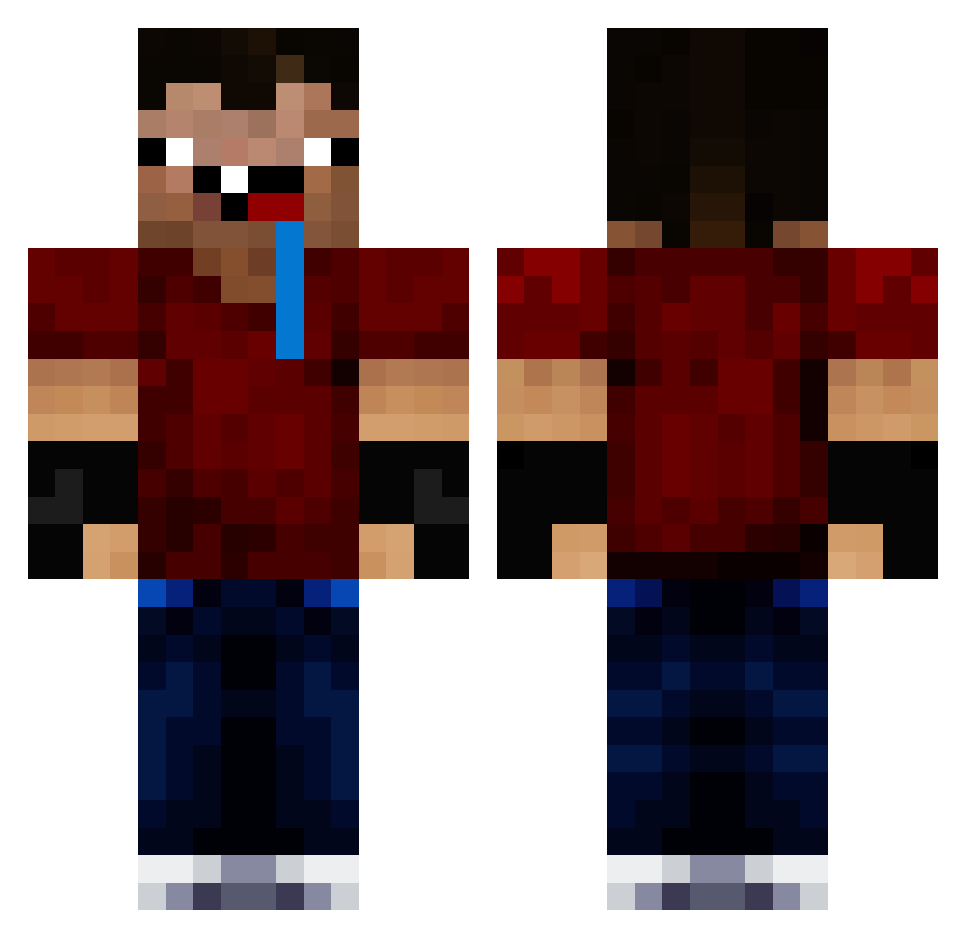 _NoobElGamer_ Minecraft skin, front and back view