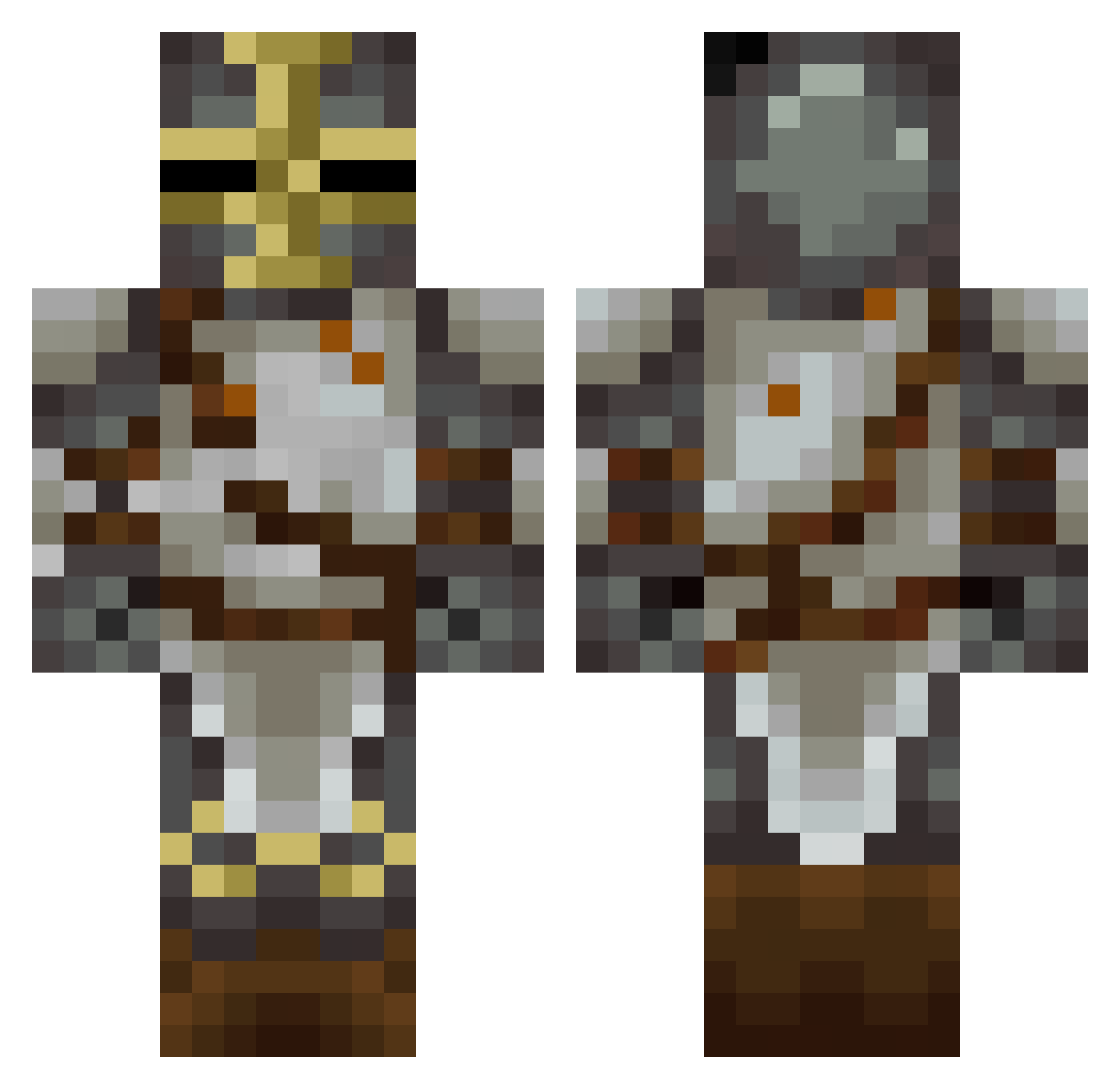 Homie_26 Minecraft skin, front and back view