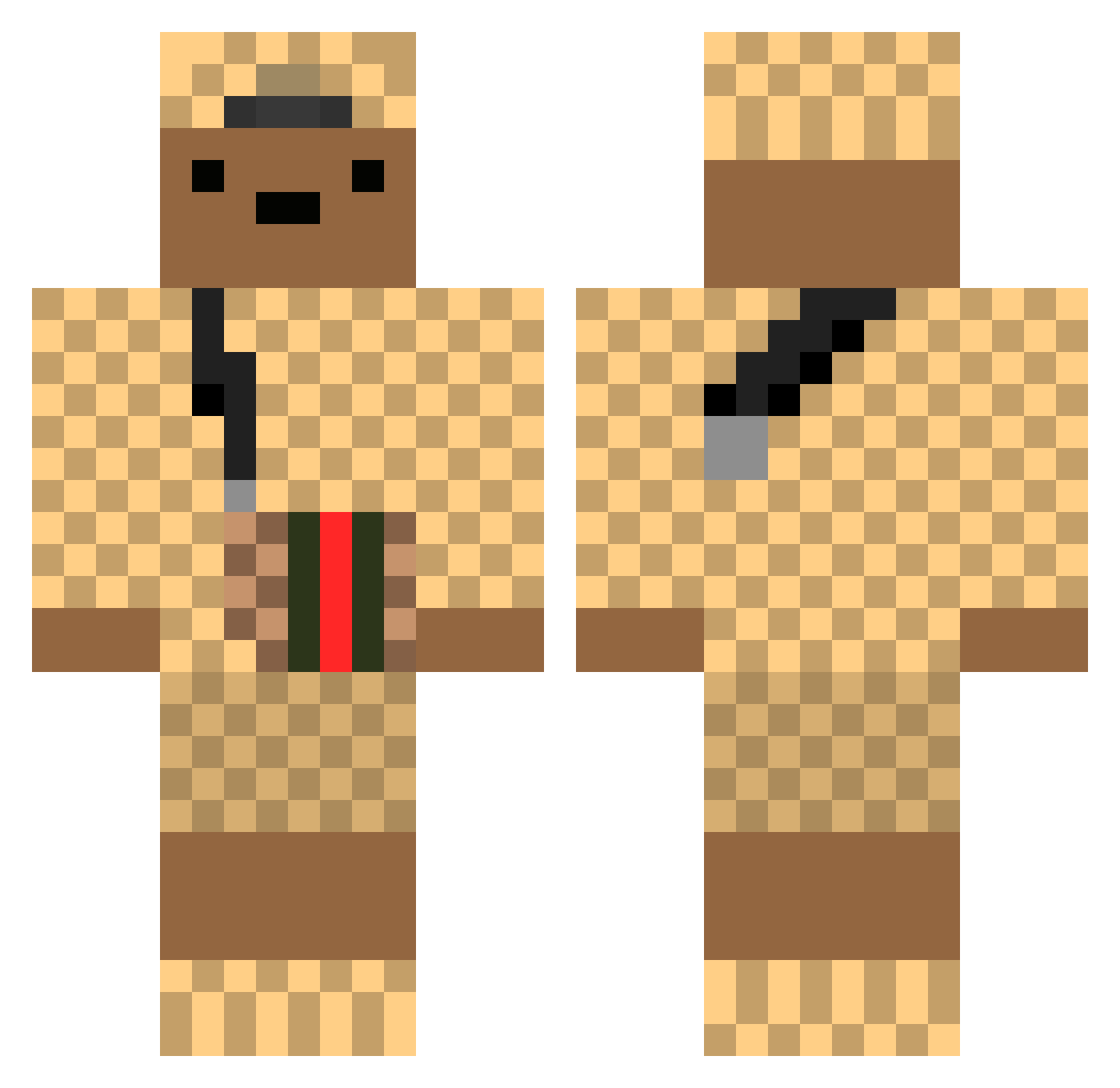 Lu_Fuh Minecraft skin, front and back view