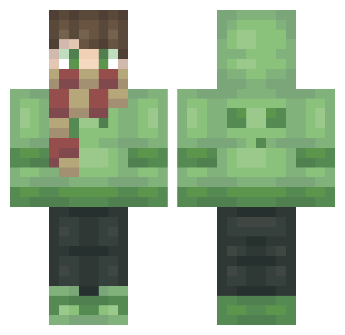 nikken97 Minecraft skin, front and back view
