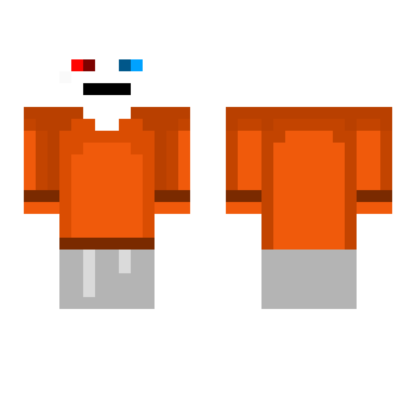 TT_McQueen Minecraft skin, front and back view