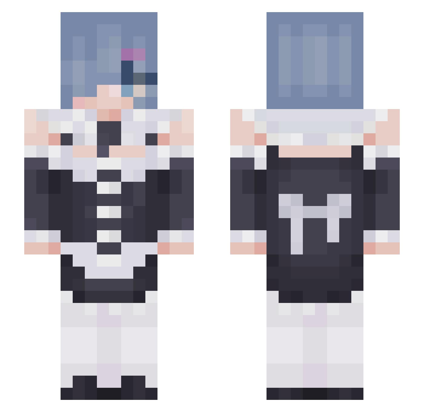 flops__ Minecraft skin, front and back view