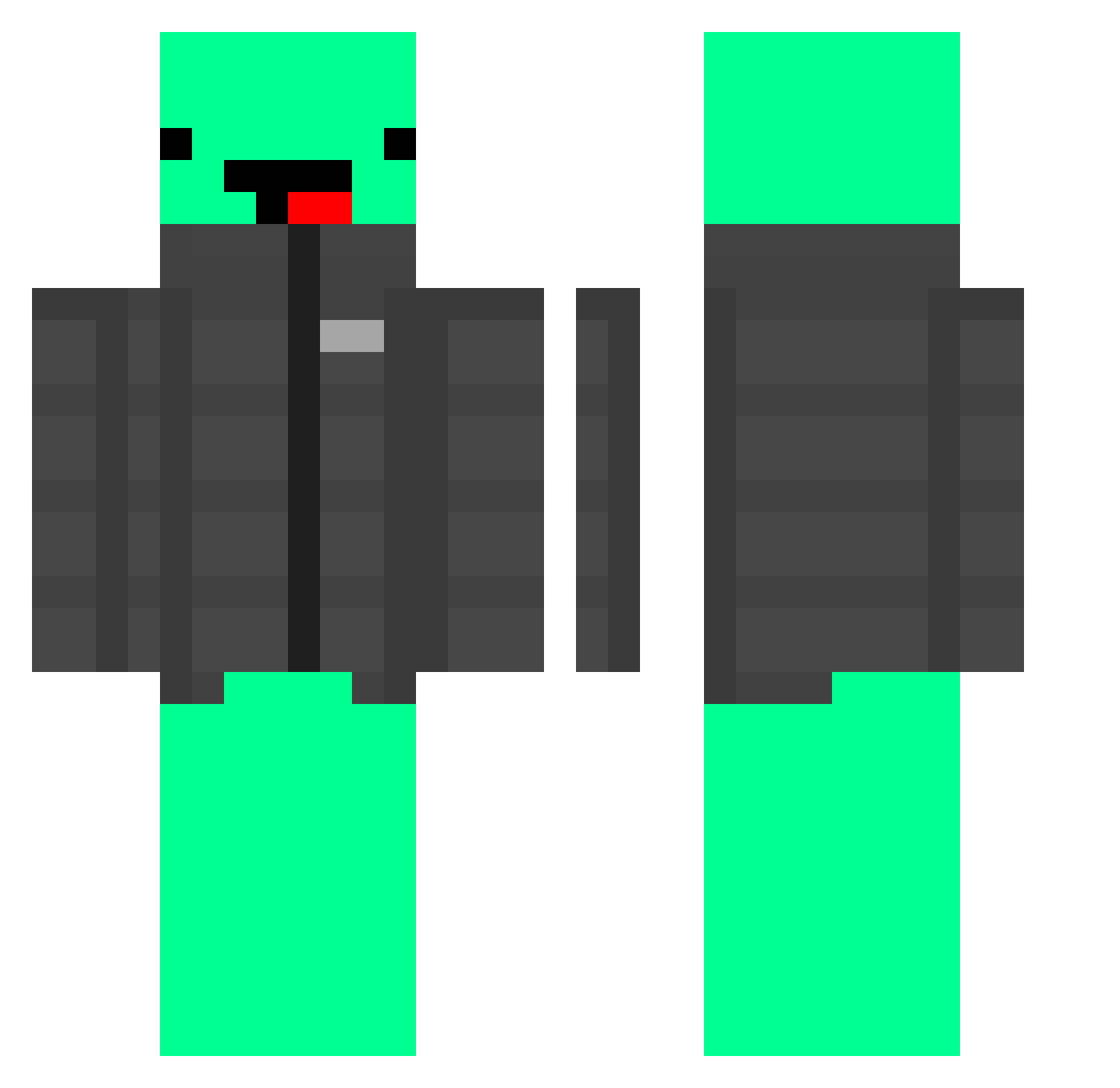 Altrox_UwU Minecraft skin, front and back view
