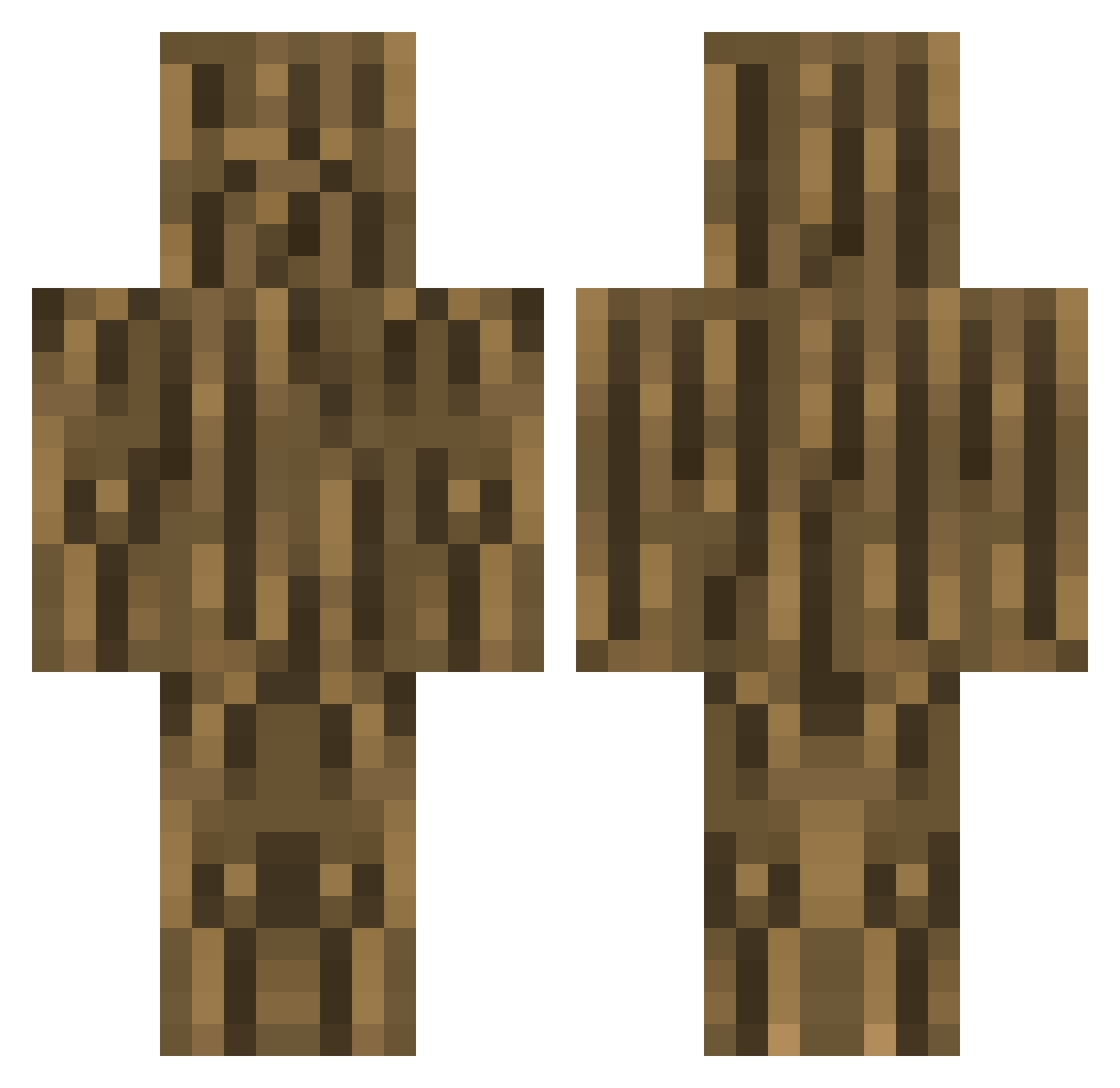 Cube66S Minecraft skin, front and back view