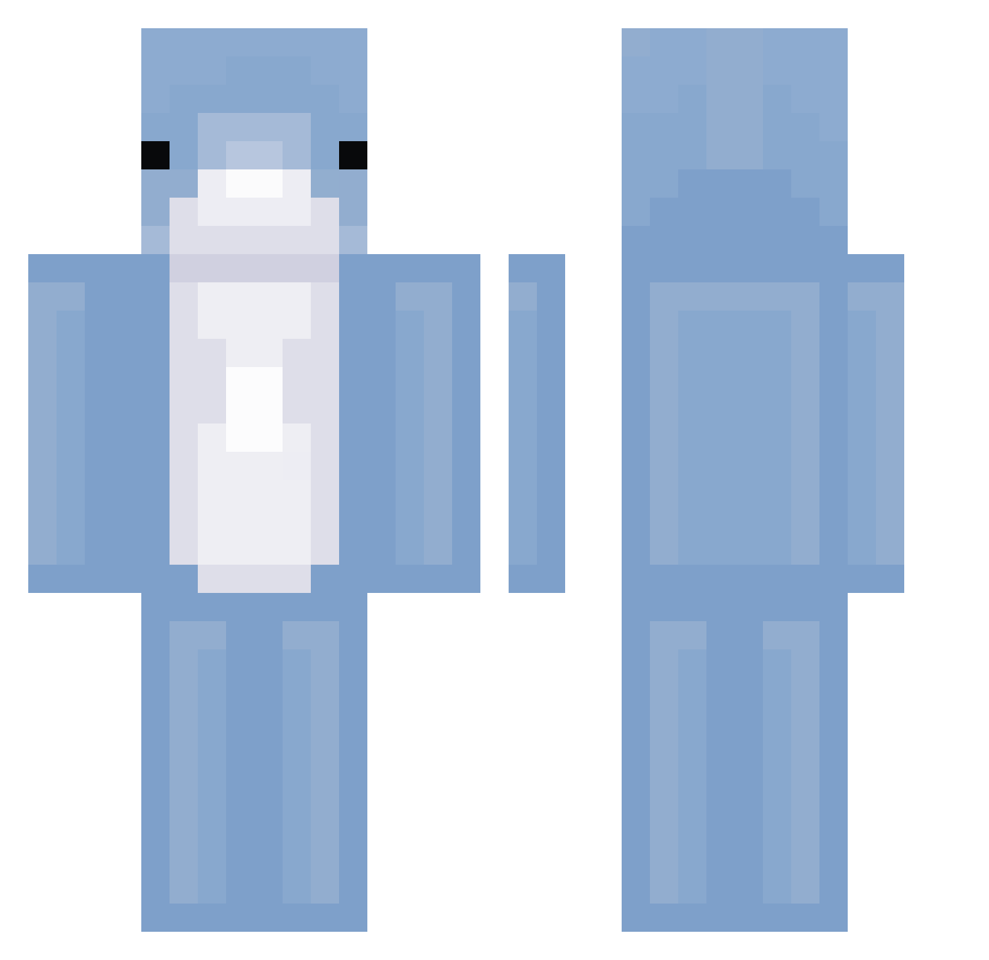 lieutenantjeej Minecraft skin, front and back view