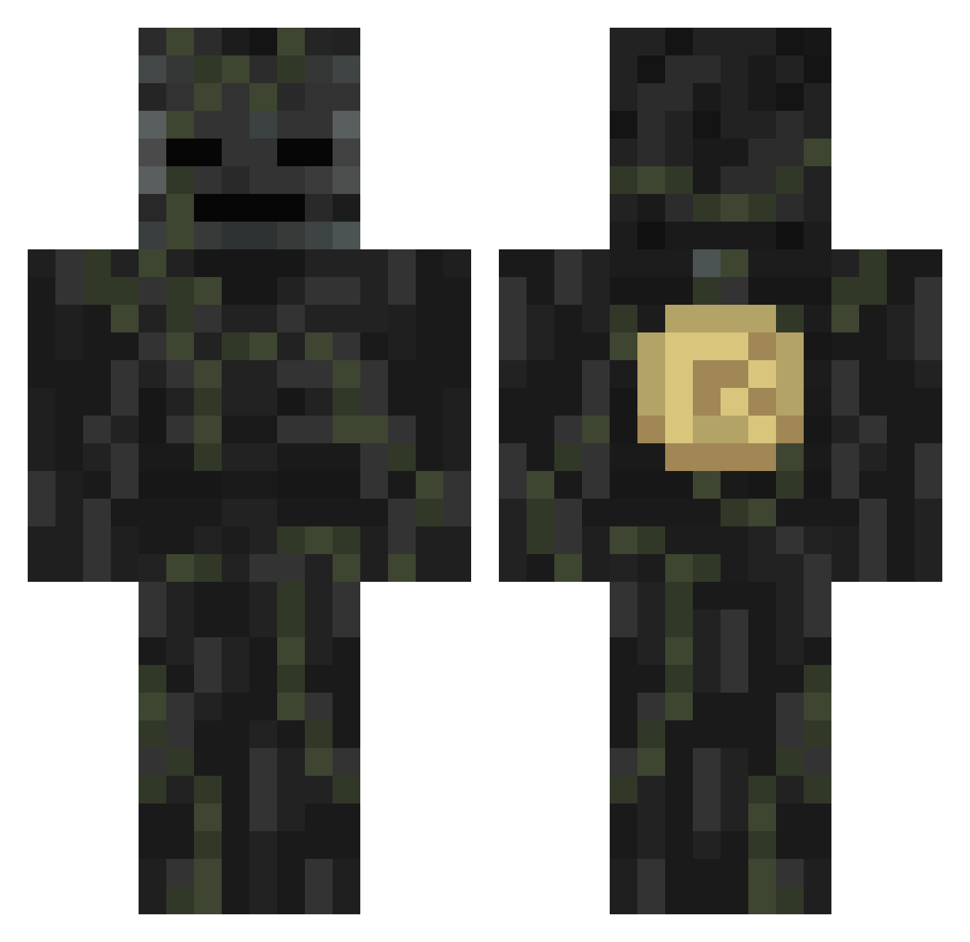 bmaxie_ Minecraft skin, front and back view