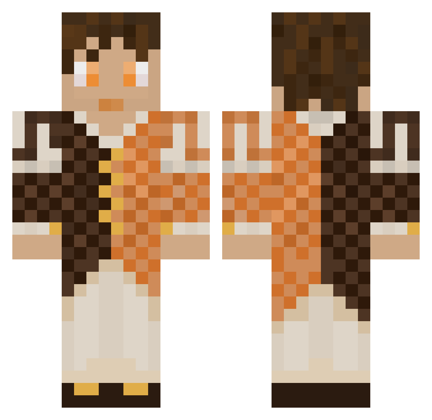 metalmaniac37 Minecraft skin, front and back view