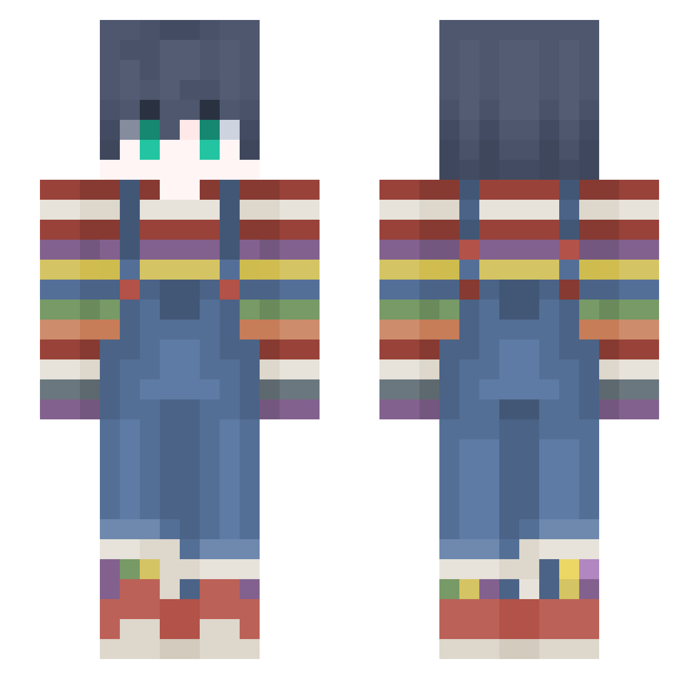 SungBack_ Minecraft skin, front and back view
