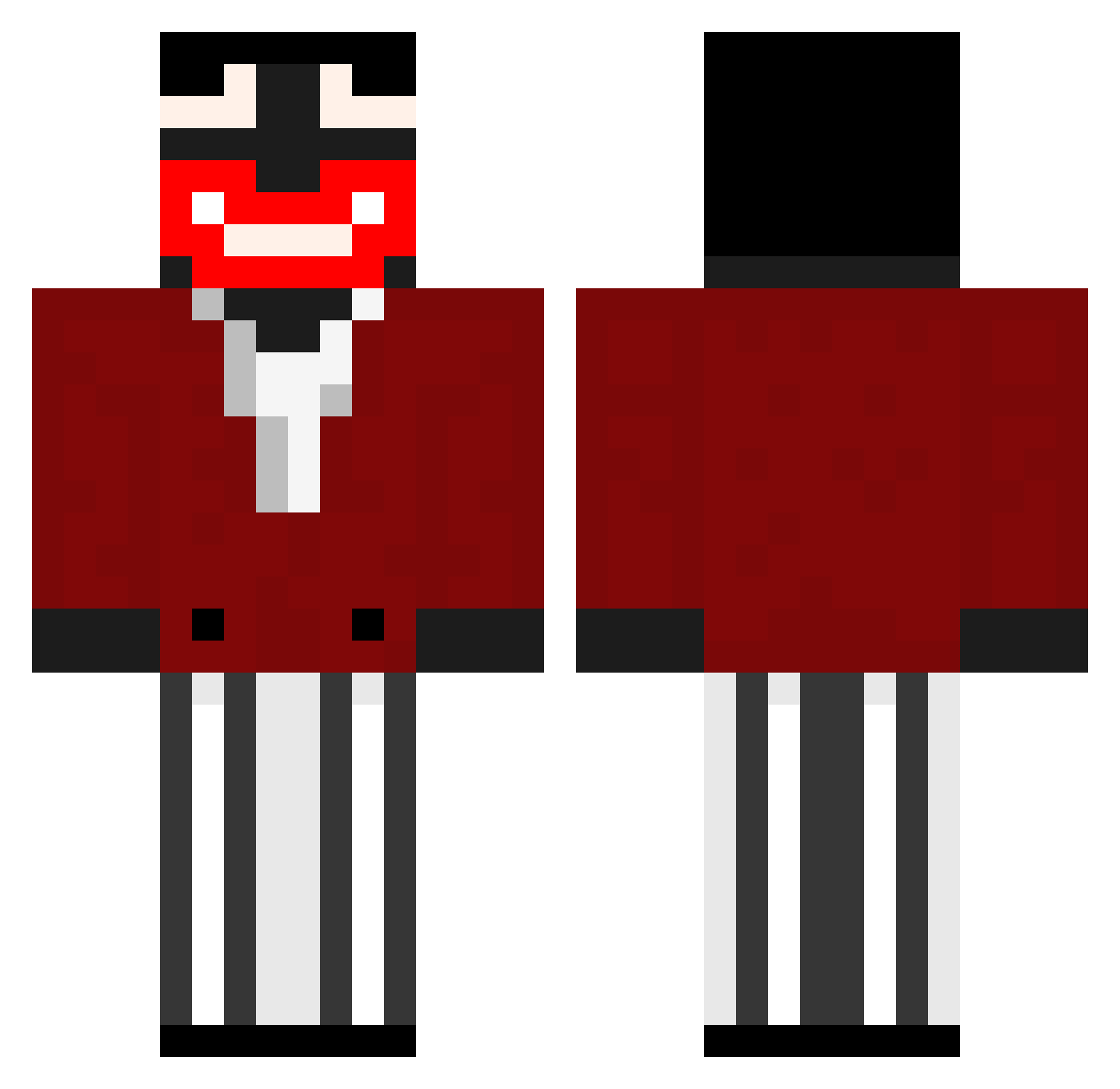 N0ob_Master_69 Minecraft skin, front and back view