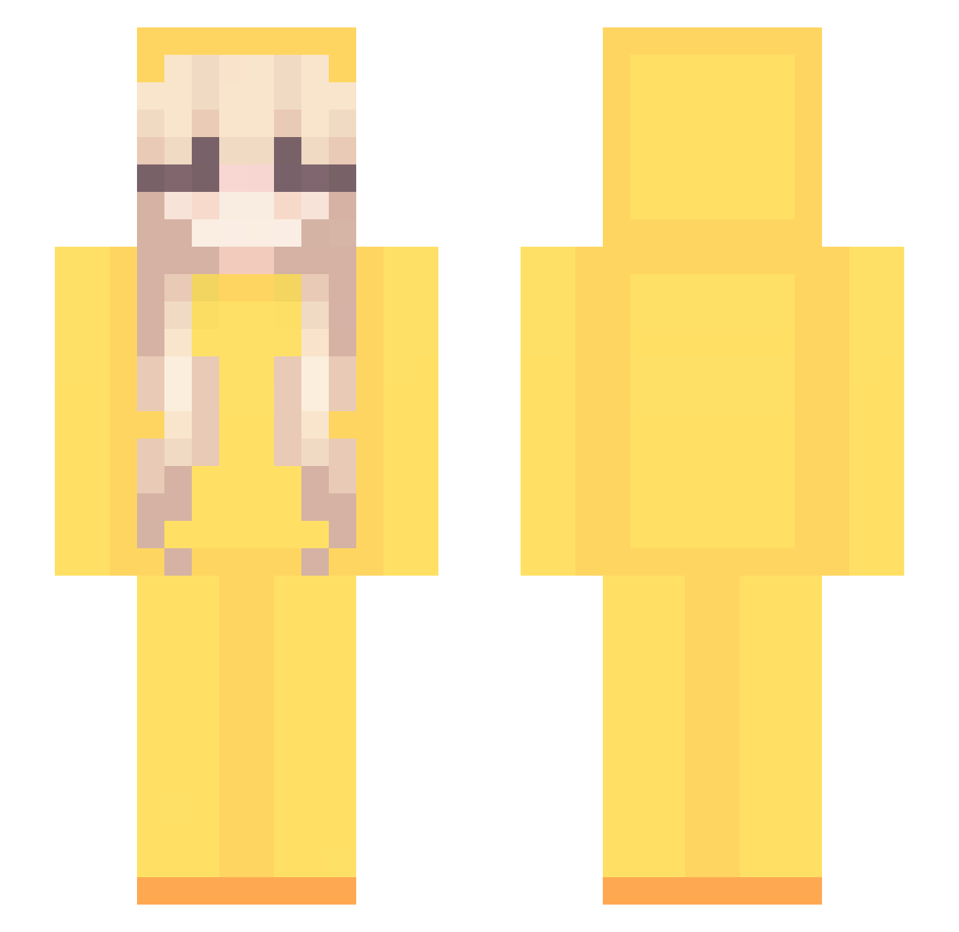 pilgrimsreign Minecraft skin, front and back view