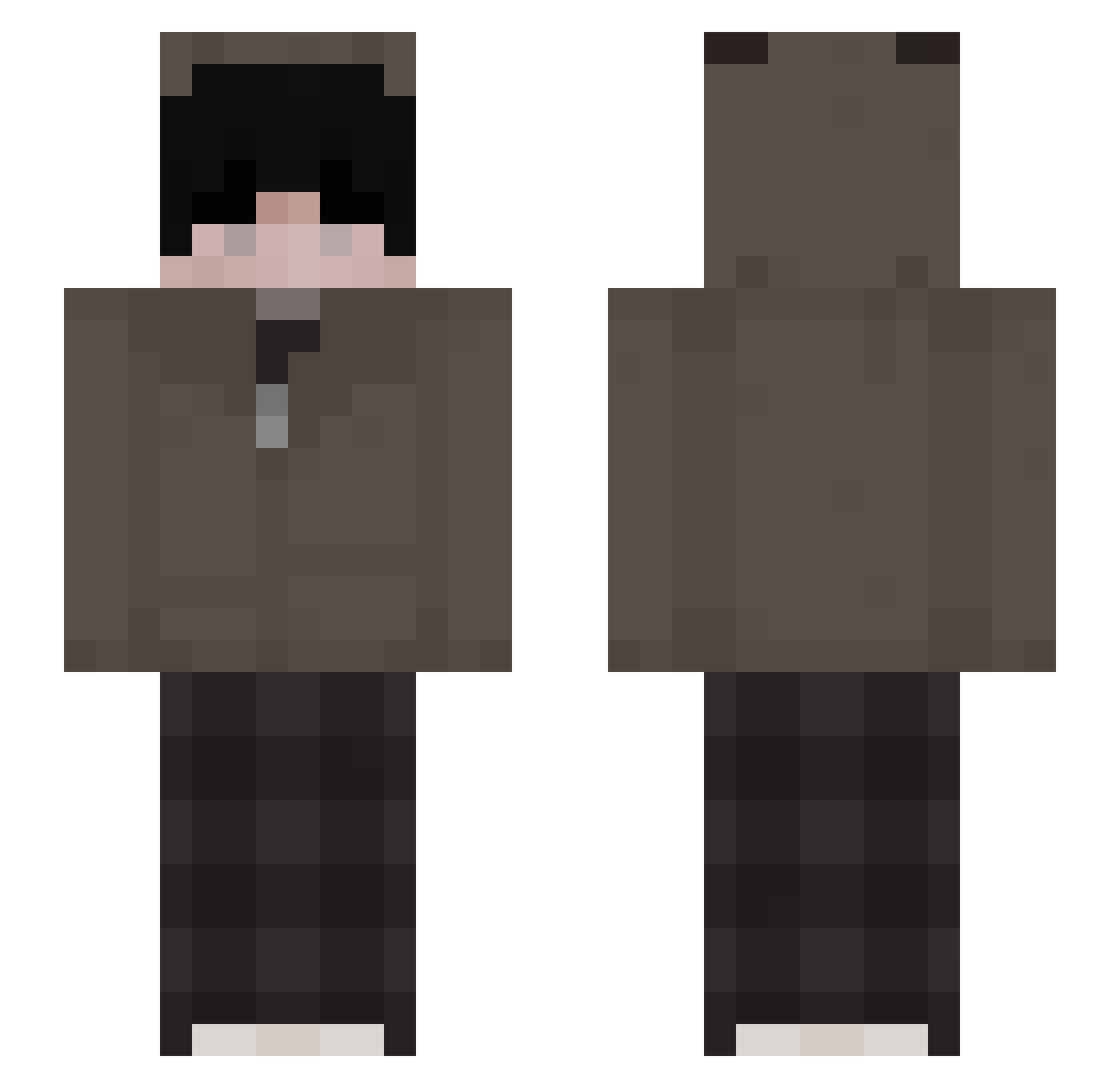 XiaoYue224_tw Minecraft skin, front and back view