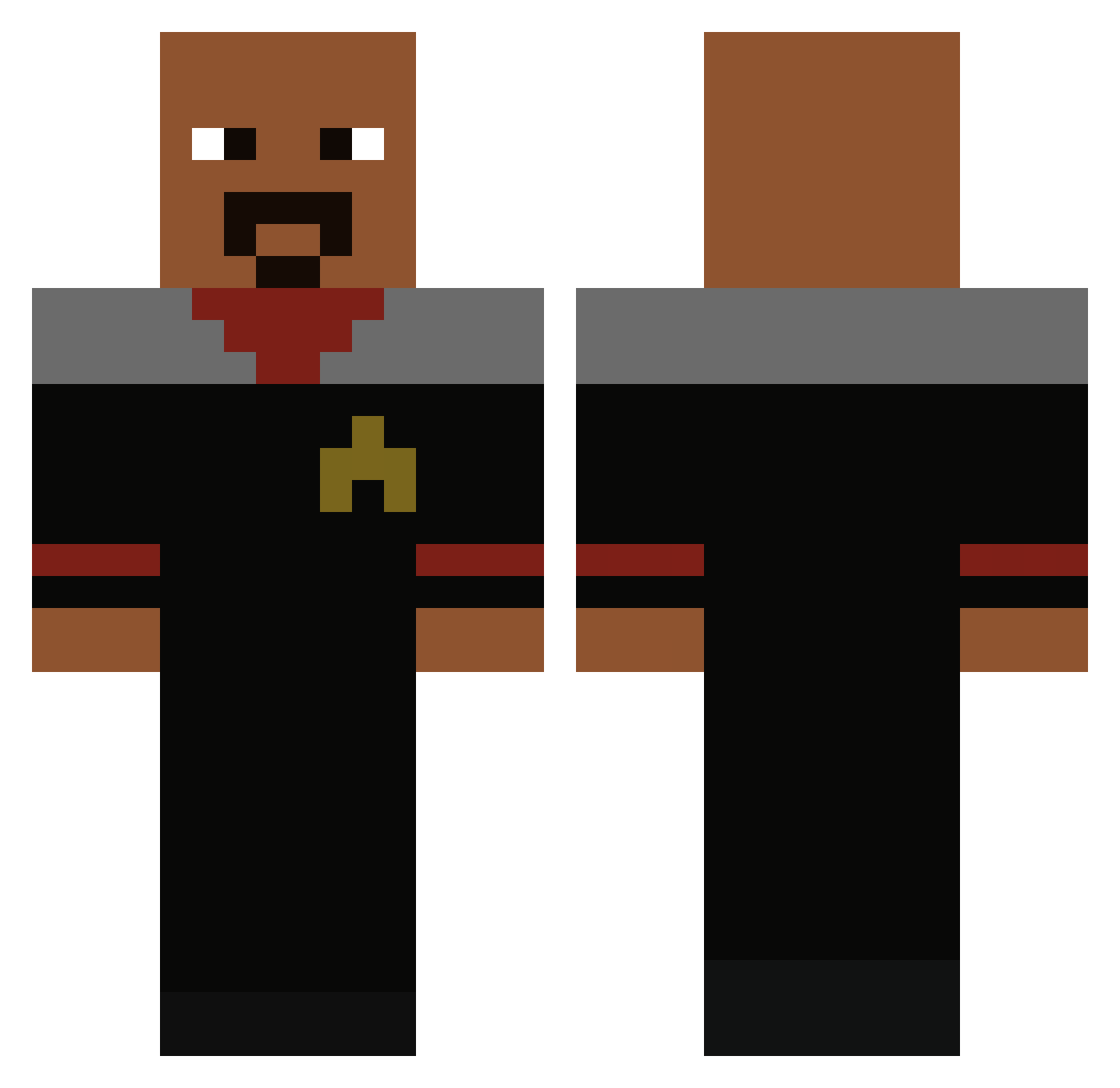 richard2020 Minecraft skin, front and back view