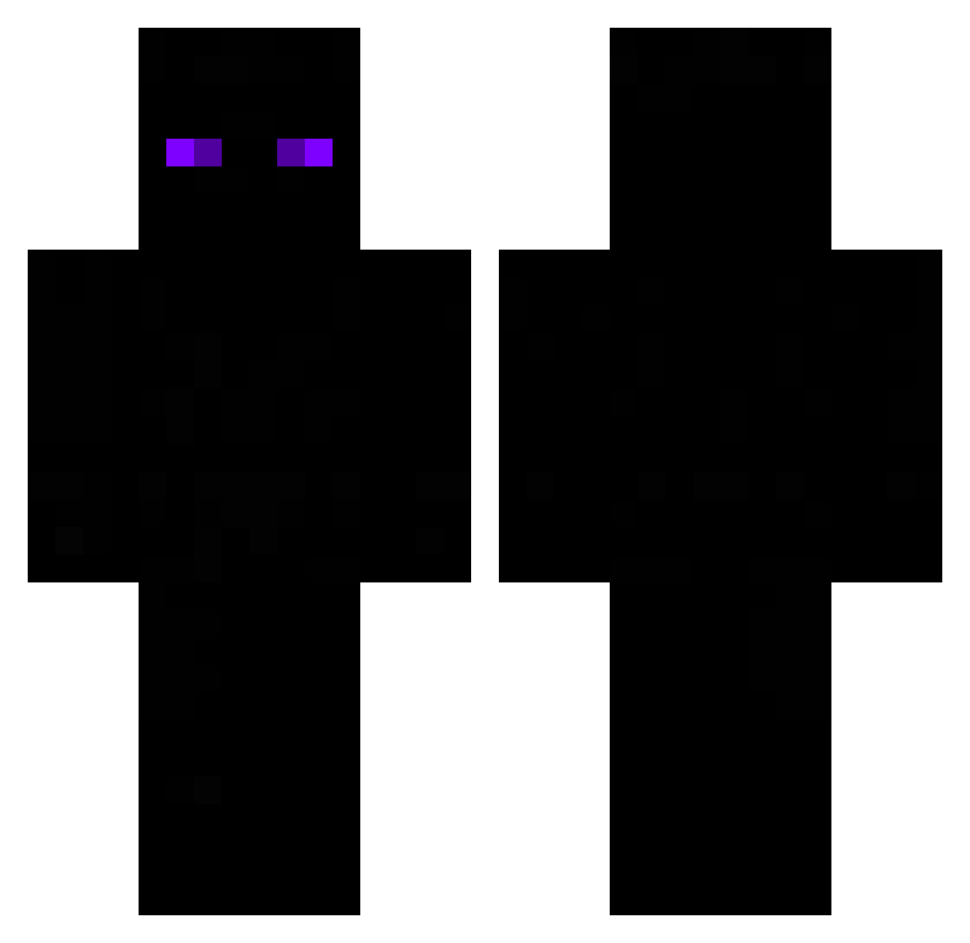 ItDark_ Minecraft skin, front and back view