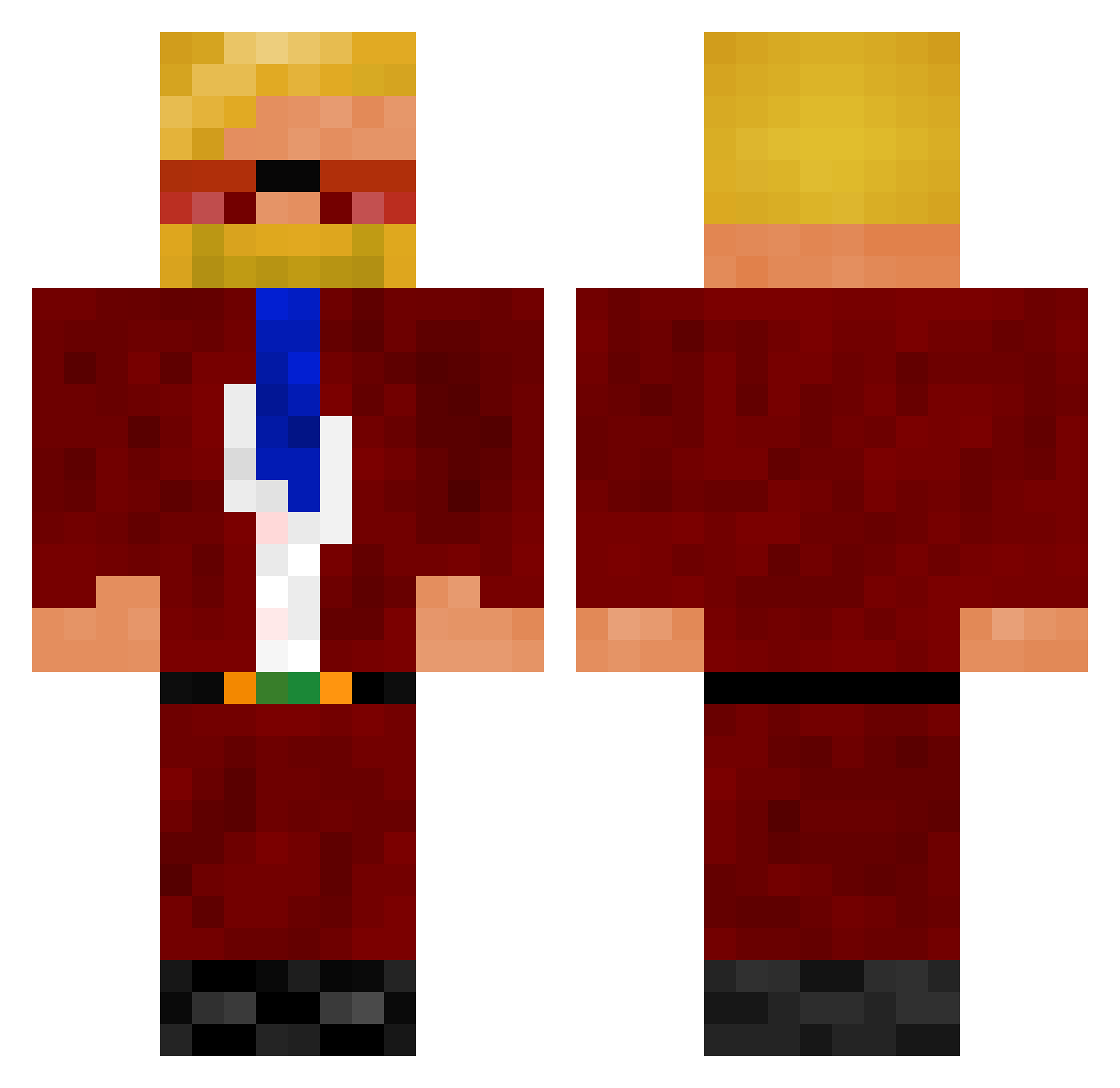 _MrTerm_ Minecraft skin, front and back view