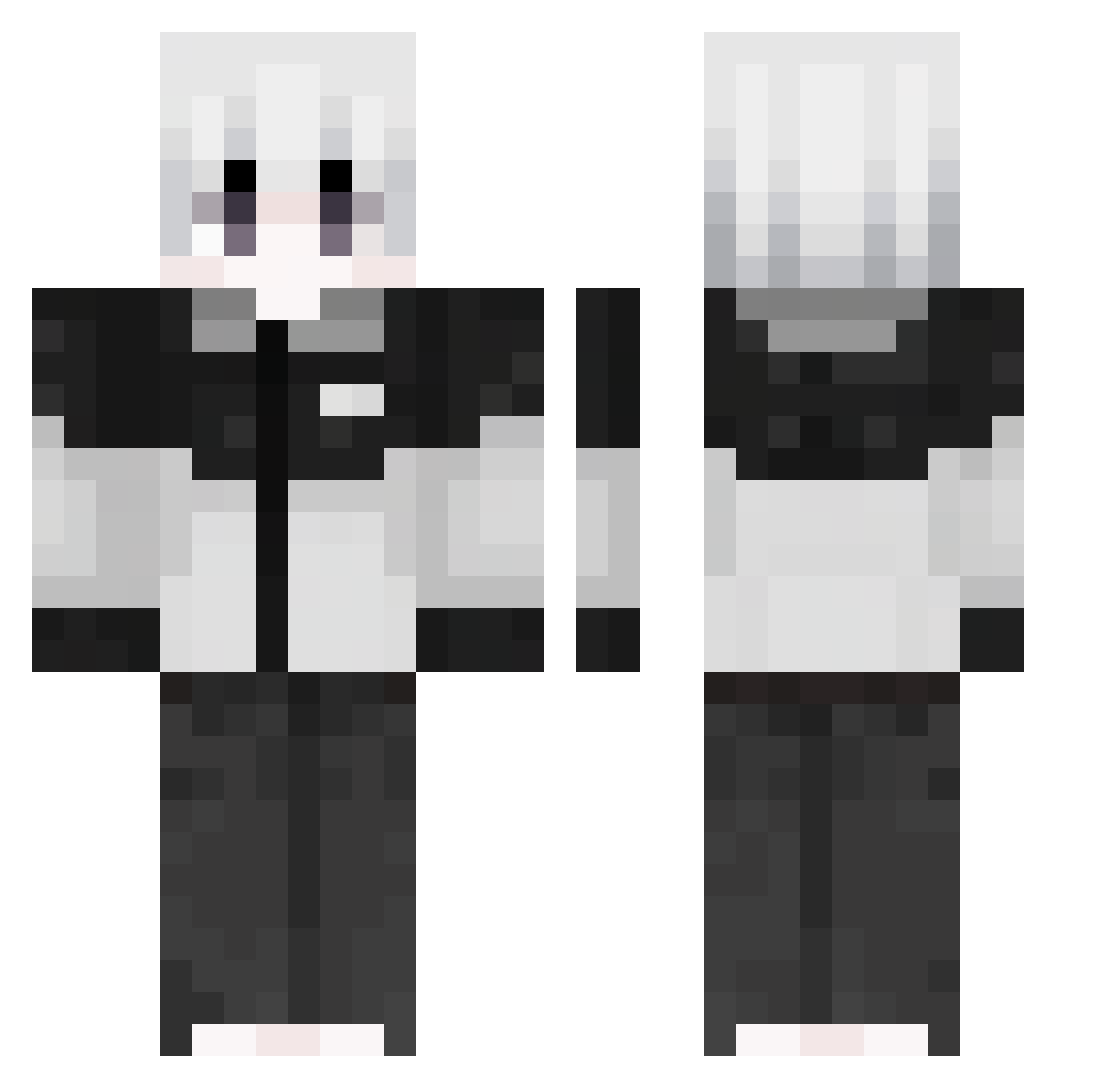 Ting_Feng_K Minecraft skin, front and back view