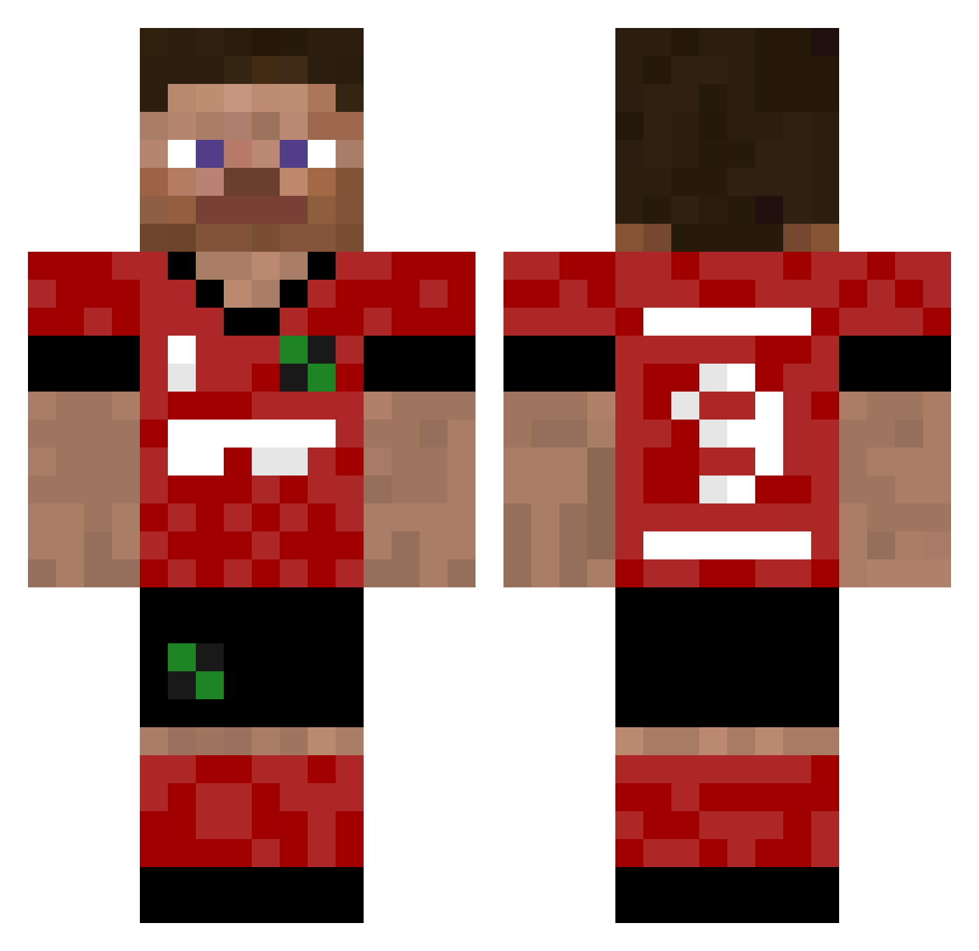 mistertwister08 Minecraft skin, front and back view