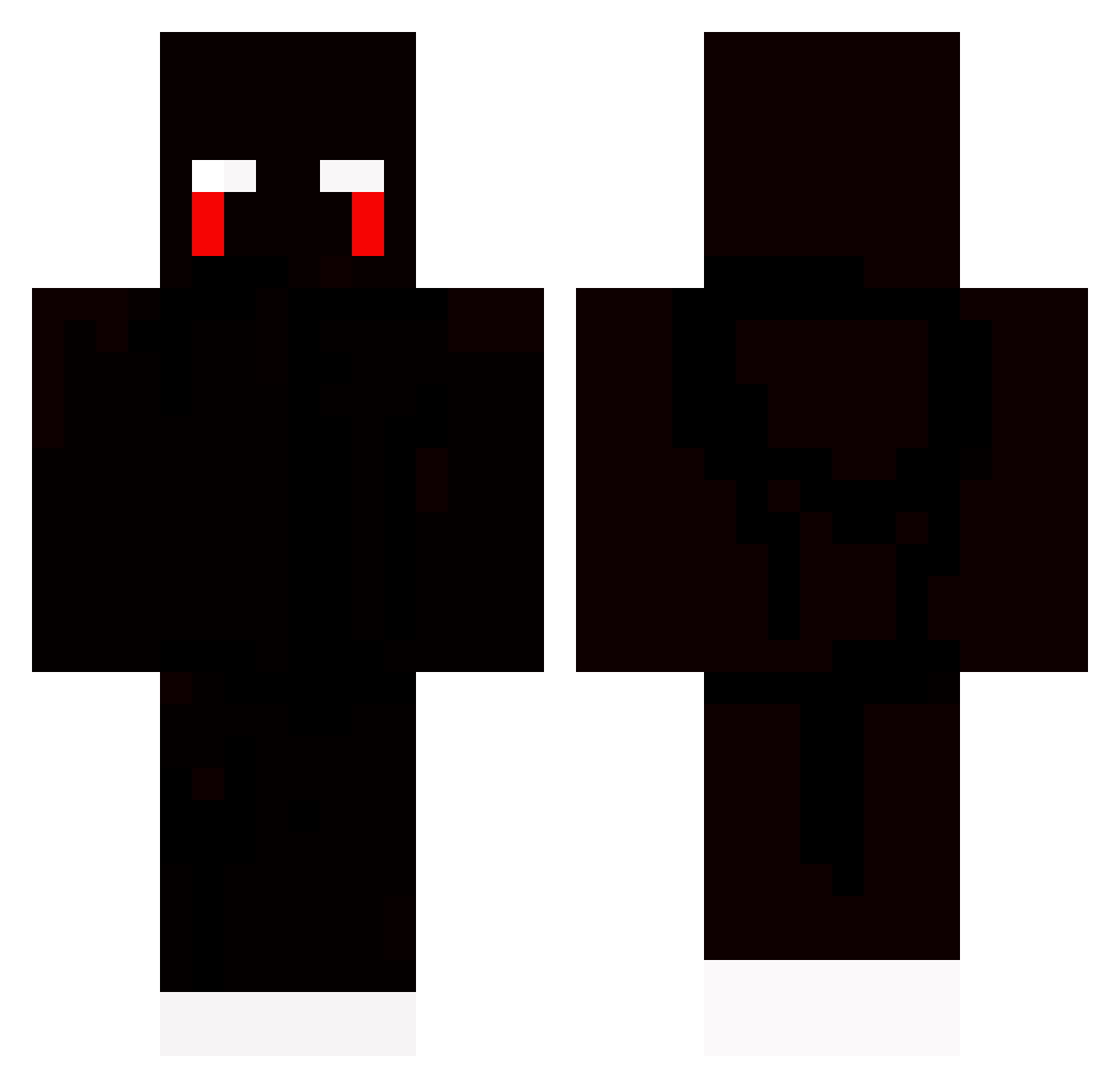 tenztopki Minecraft skin, front and back view