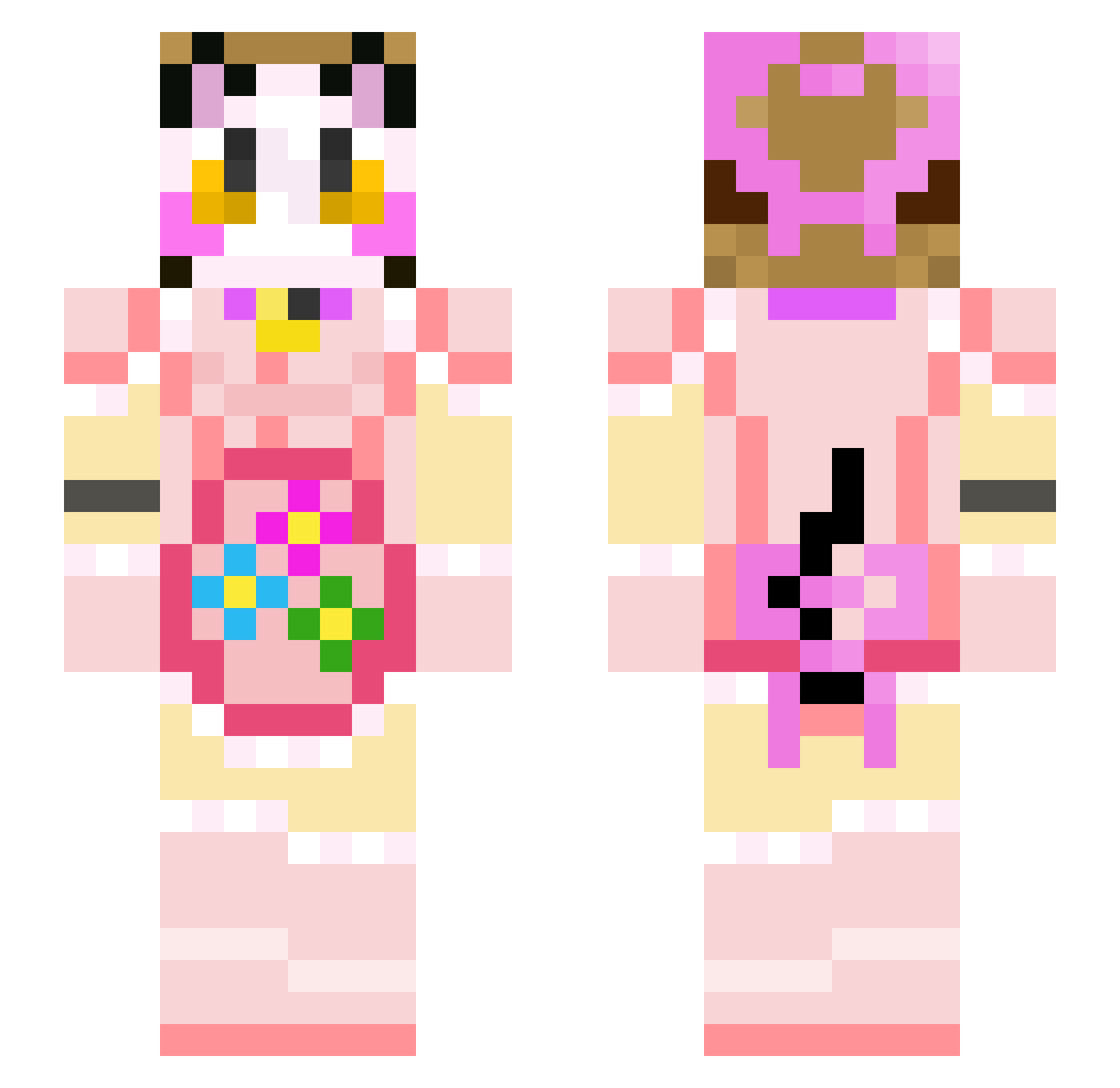 Cat_Tamer64 Minecraft skin, front and back view