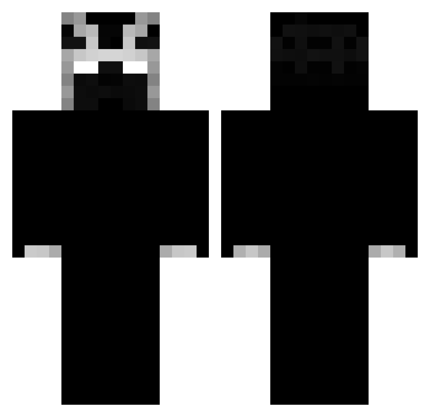 Berisso Minecraft skin, front and back view