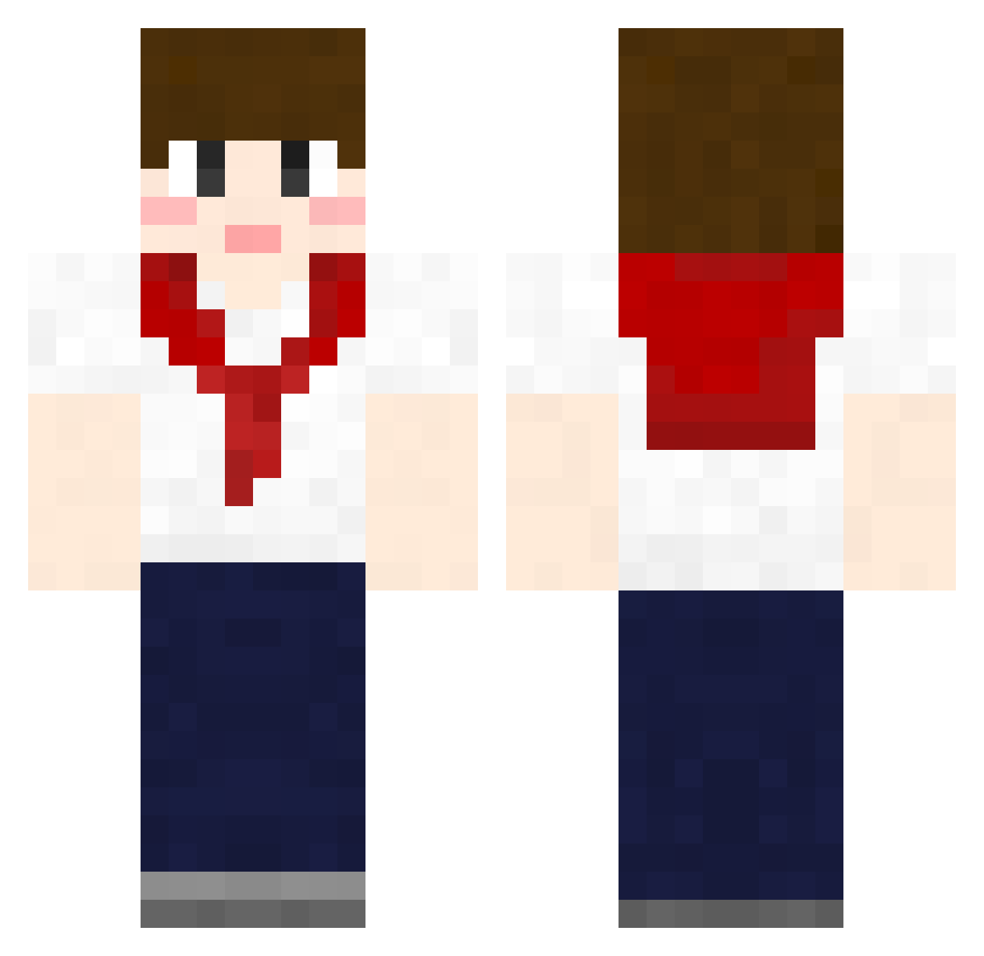 rawandwar Minecraft skin, front and back view
