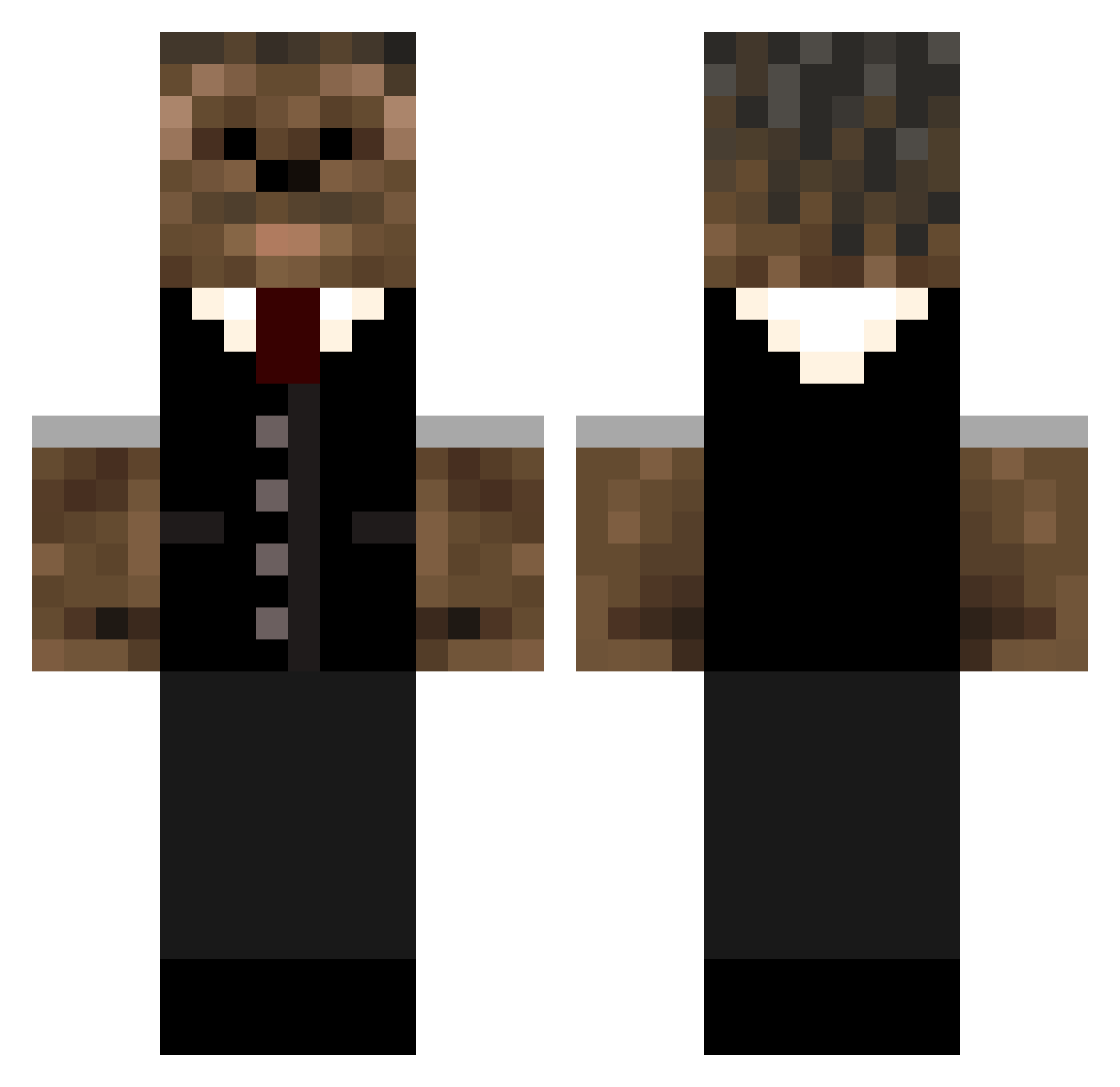 jackoregan1996 Minecraft skin, front and back view