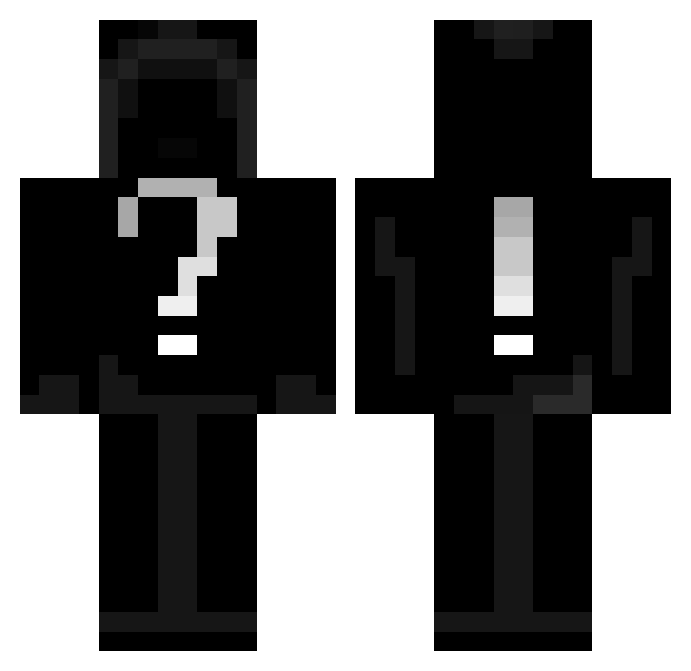 TheChegggg Minecraft skin, front and back view