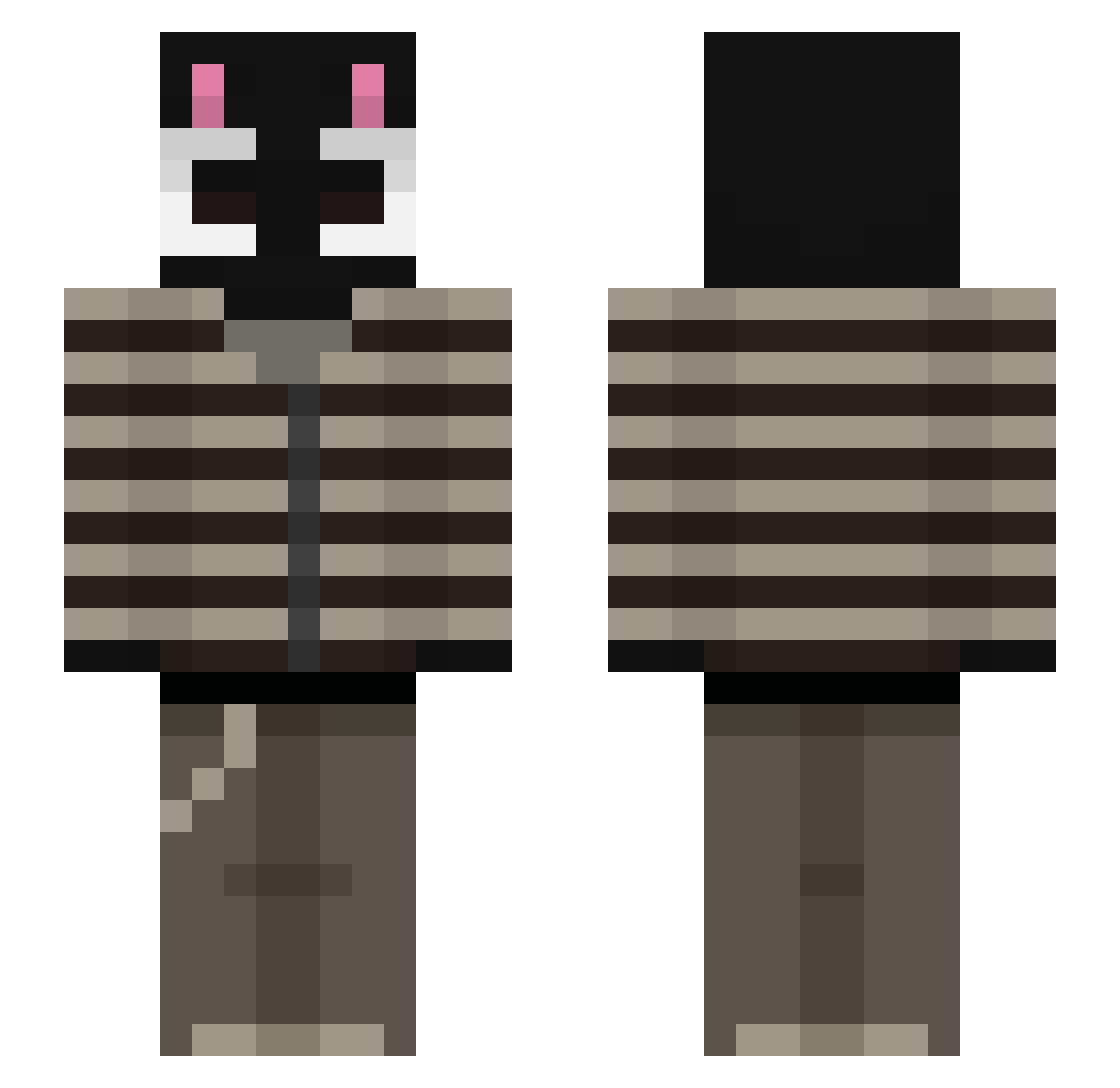 gibbo_3 Minecraft skin, front and back view
