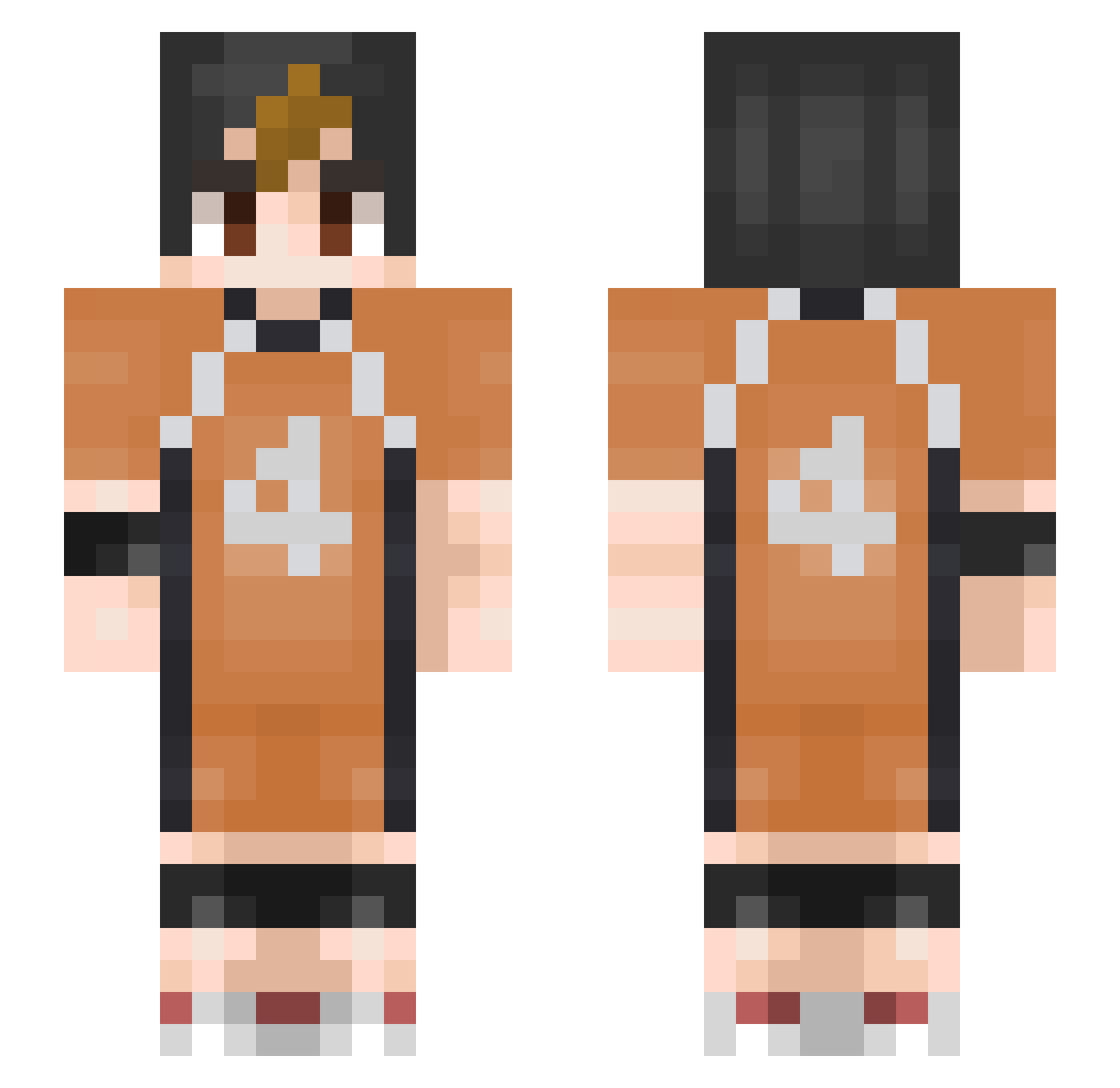 potatoesz Minecraft skin, front and back view