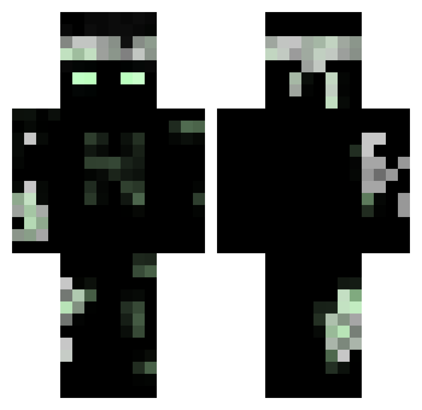 Vertical_Edy Minecraft skin, front and back view