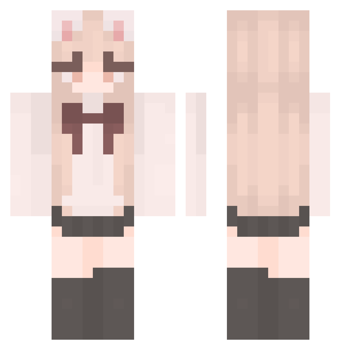zReyy Minecraft skin, front and back view