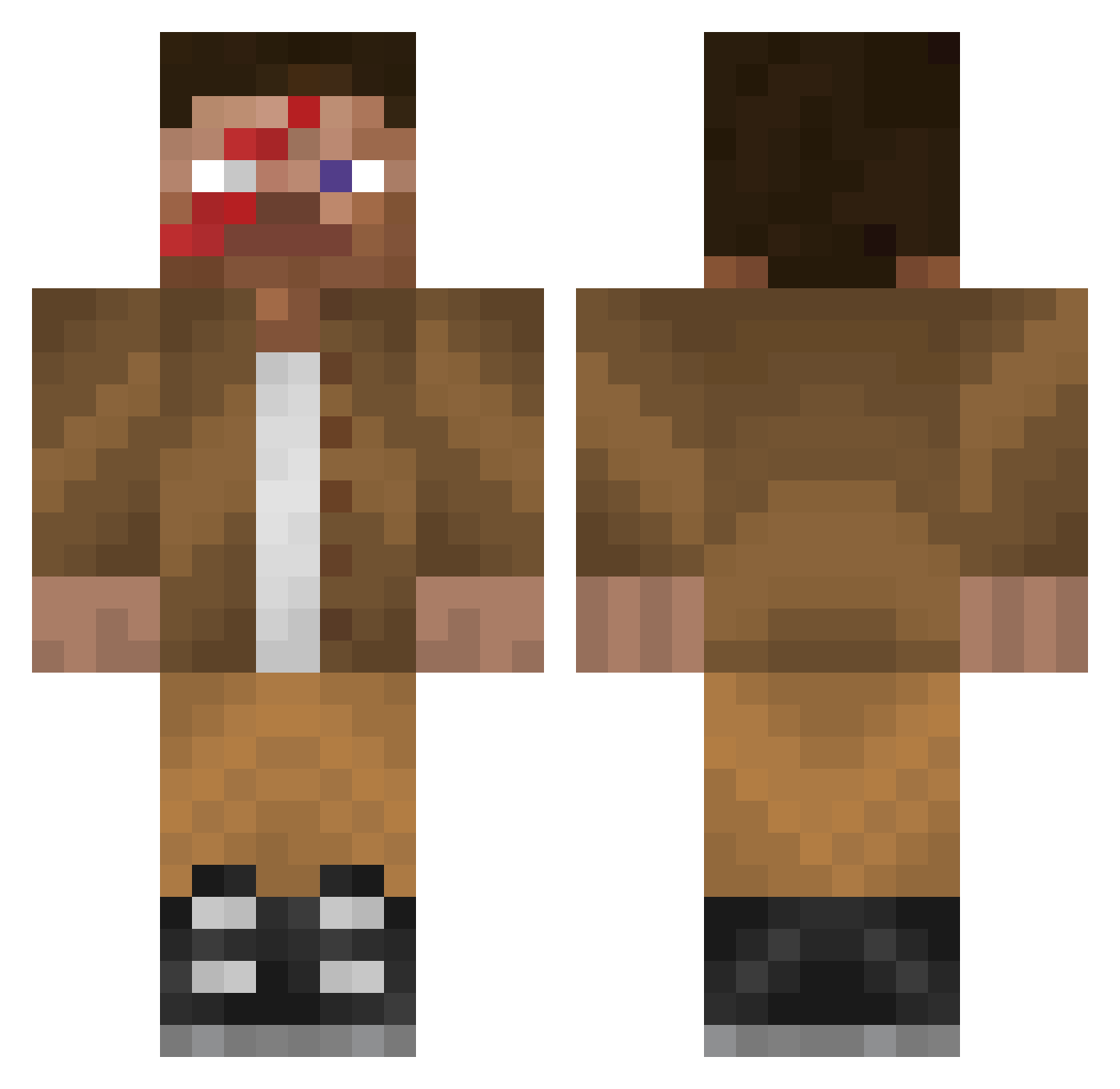 tuff_nugget Minecraft skin, front and back view