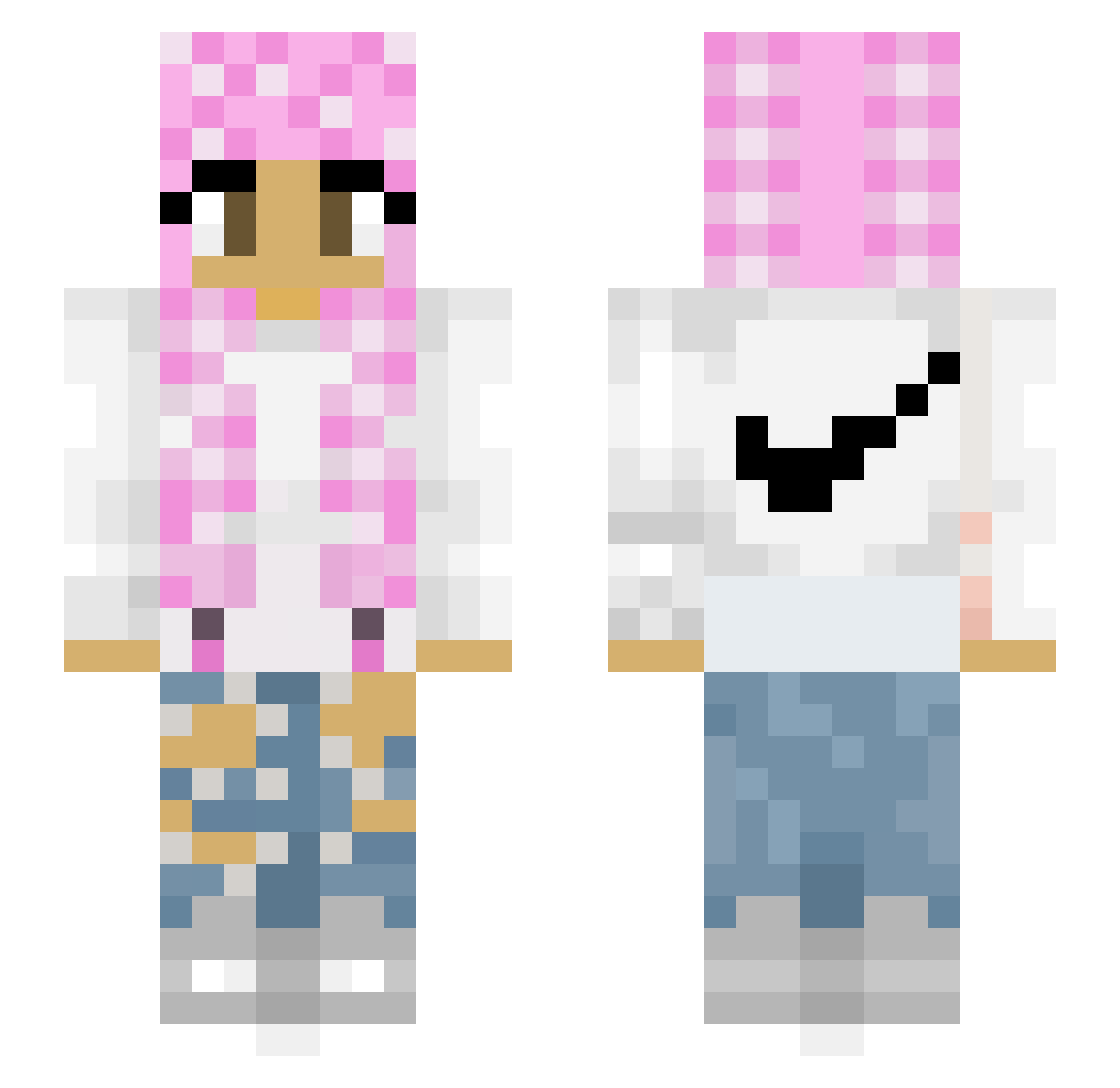 Mat_Dat Minecraft skin, front and back view