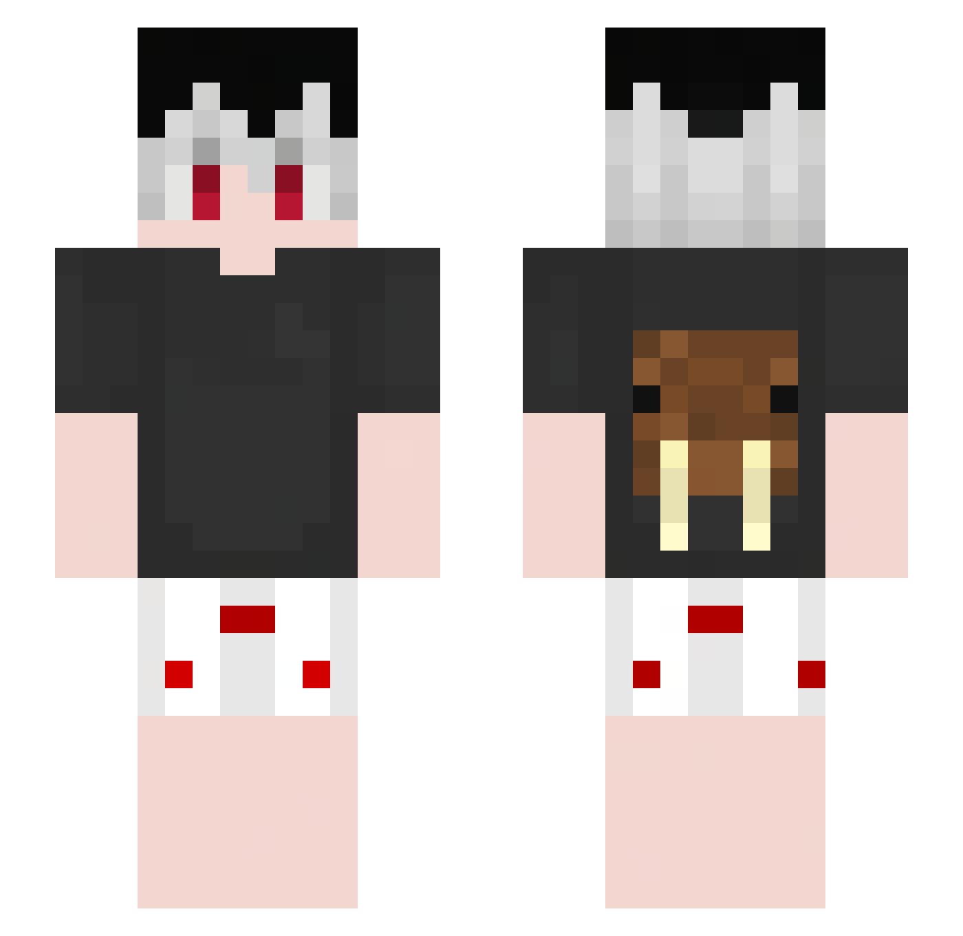 veetor_k Minecraft skin, front and back view