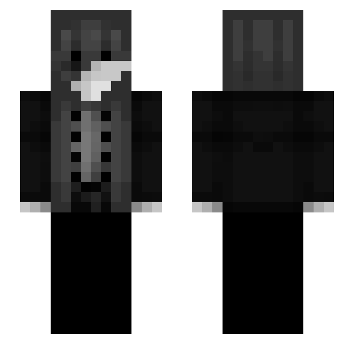 zWxlfy_ Minecraft skin, front and back view