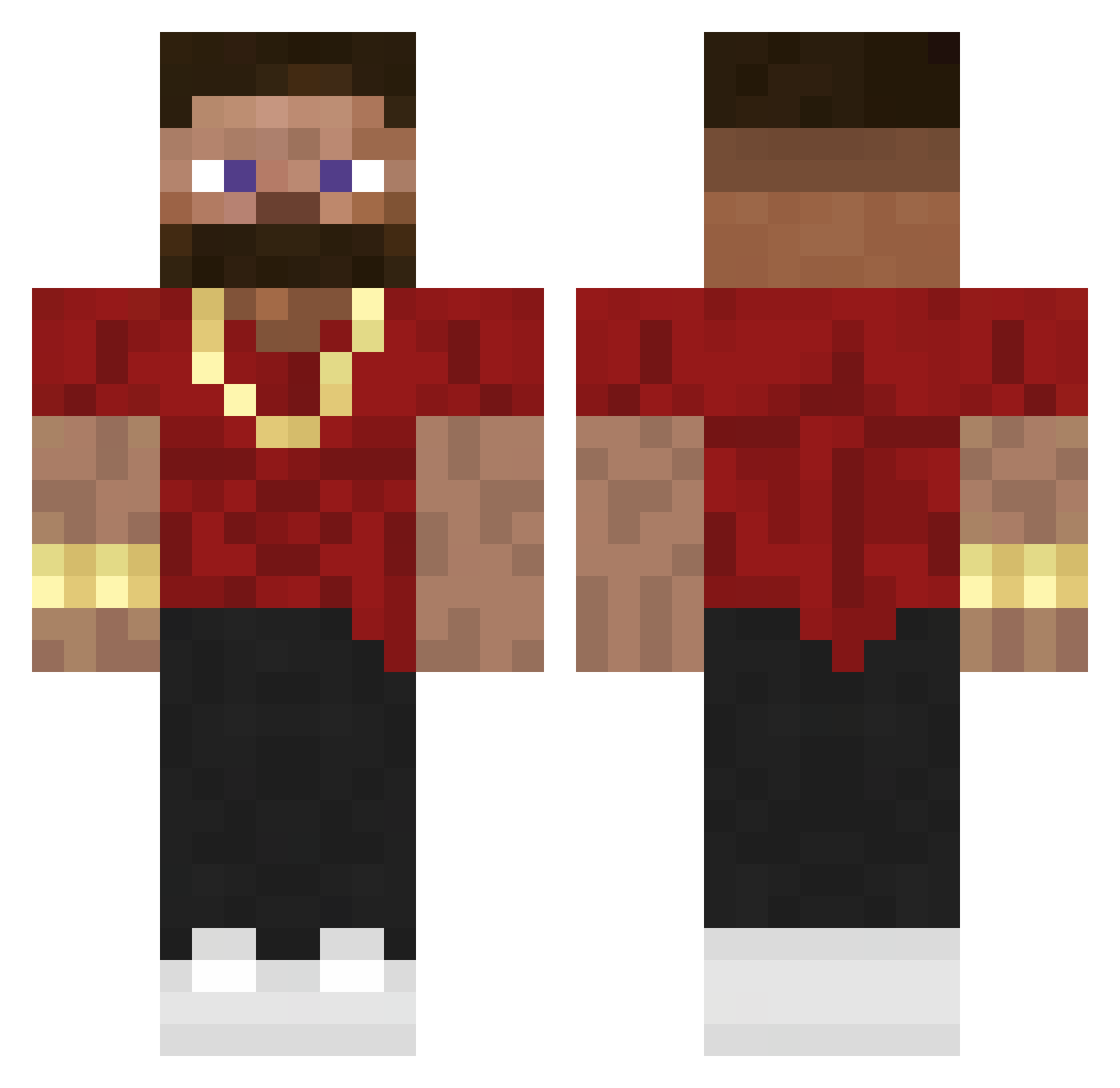 lodomir2000 Minecraft skin, front and back view