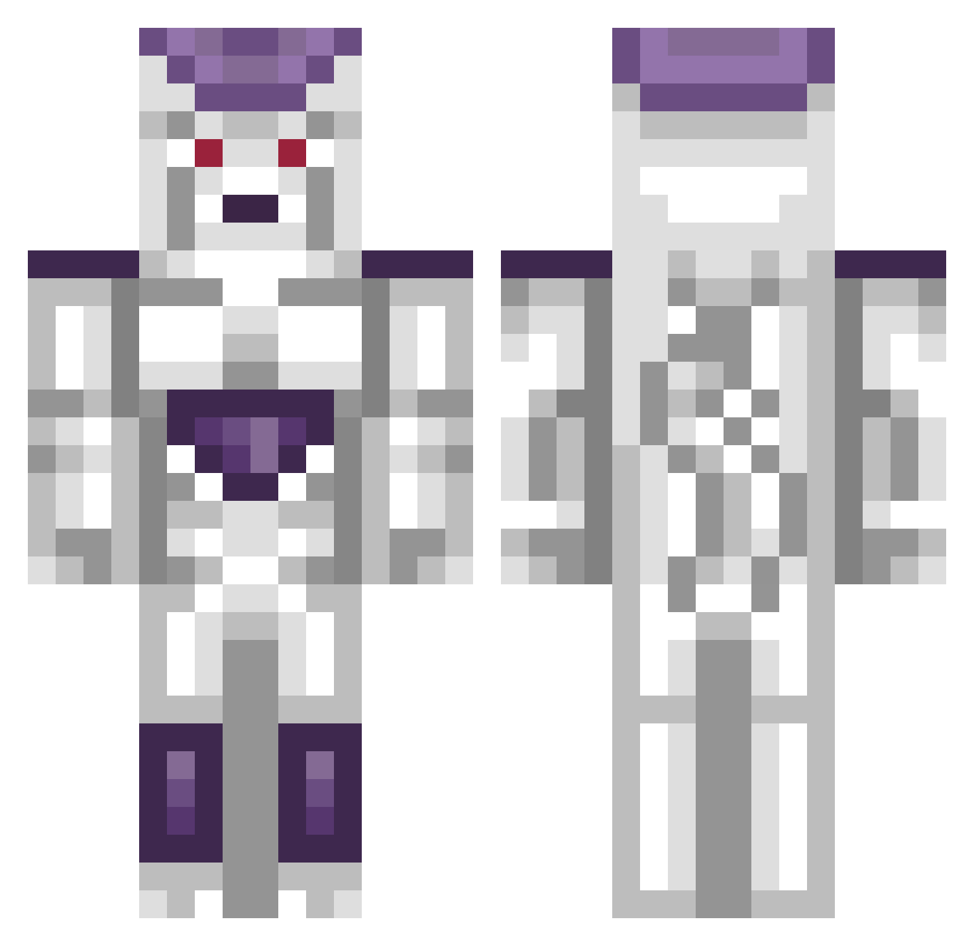 KimJungGi Minecraft skin, front and back view